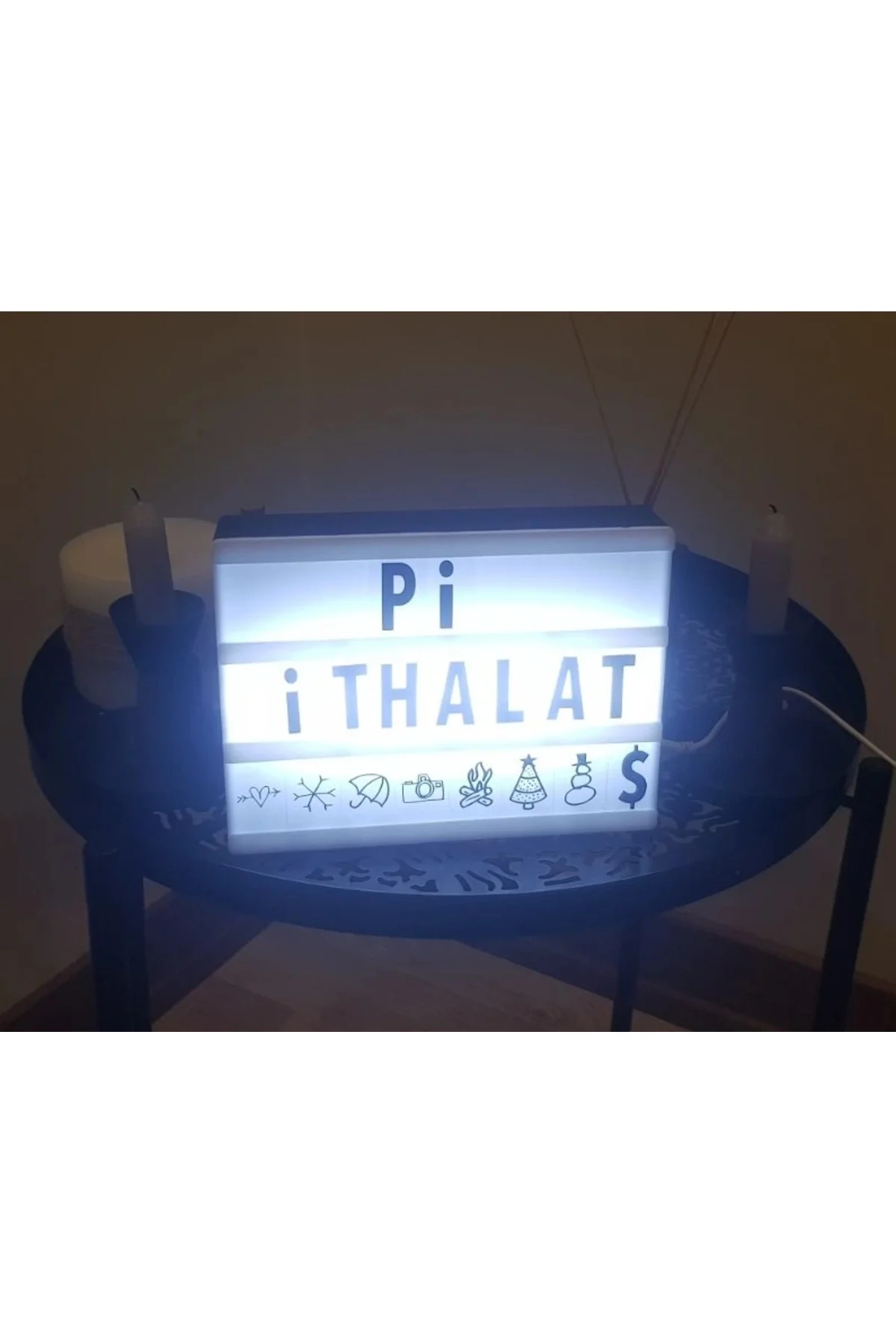 Cinematic Harflerle Işıklı Mesaj Veren Light Box Led Pano A4 Cinematic Harflerle Işıklı Mesaj Veren Light Box Led Pano A4 - Görsel 2