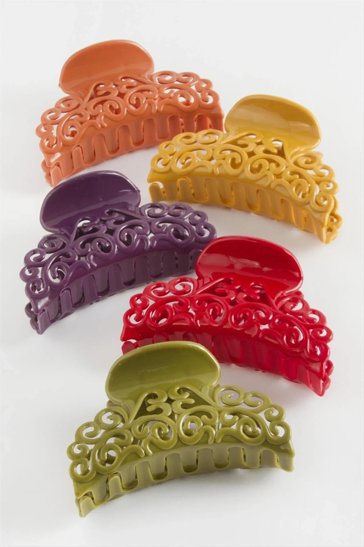 Çini Desenli Renkli Mandal Toka 8 cm Çini Desenli Renkli Mandal Toka 8 cm