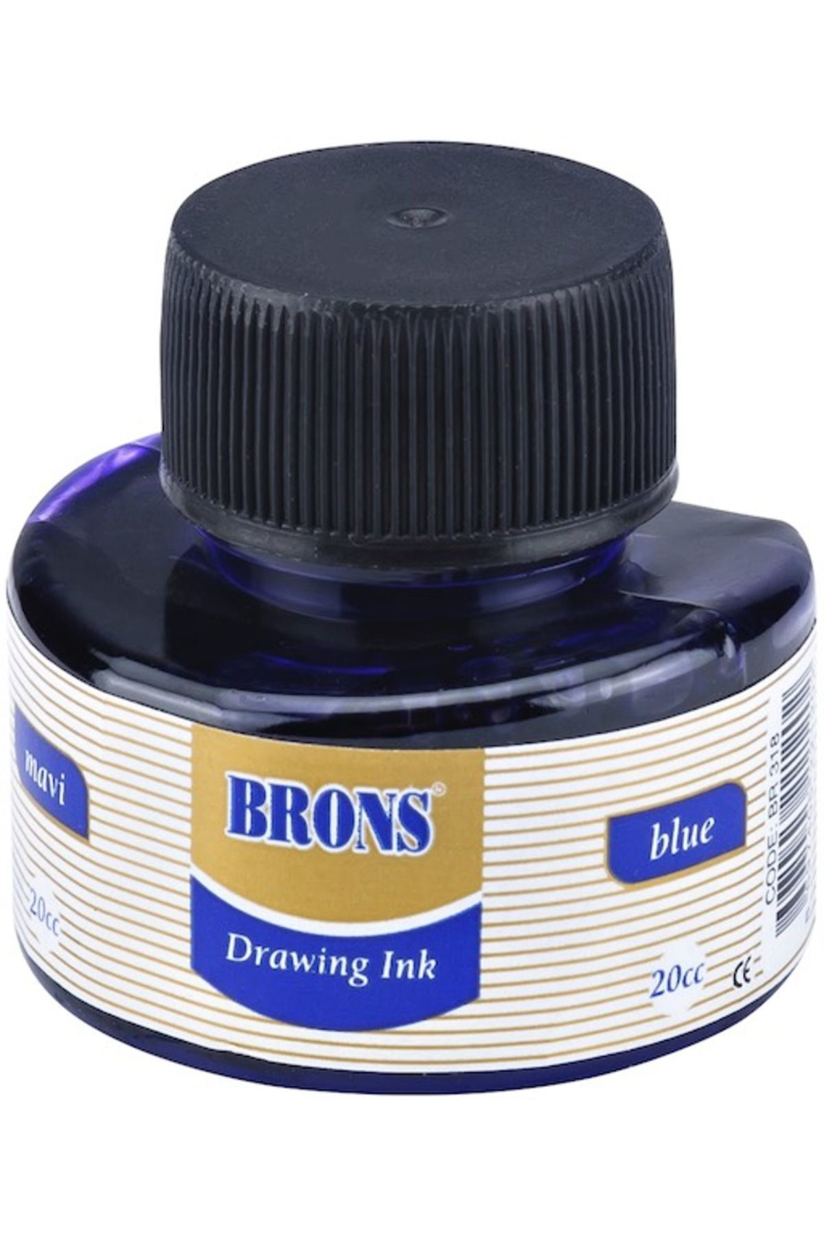 Brons Çini Mürekkebi 20 Cc Mavi Br-318-12 Li Paket-12-Li-Pkt