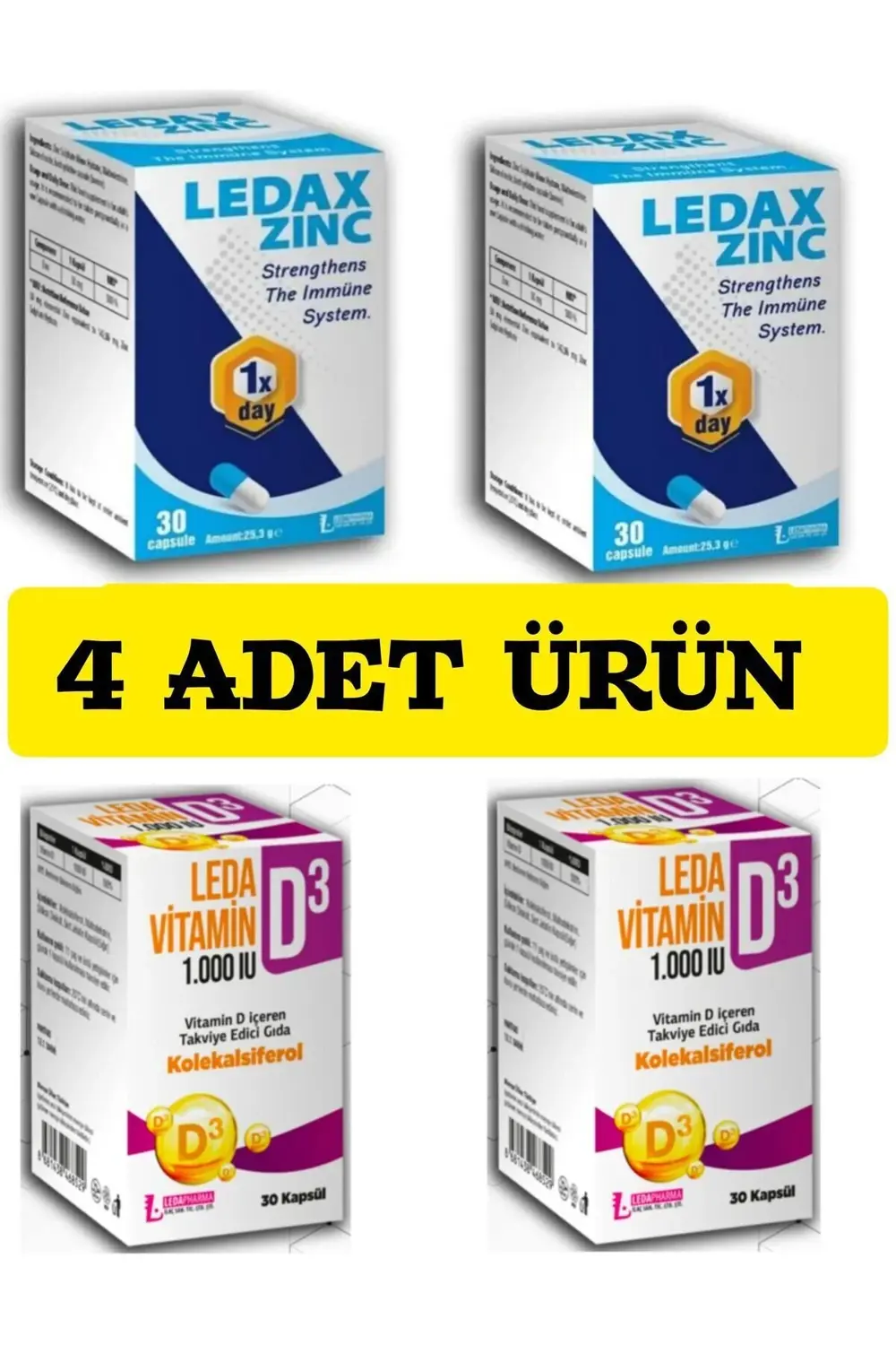 ÇİNKO 30 KP ve D 3 vitamini
