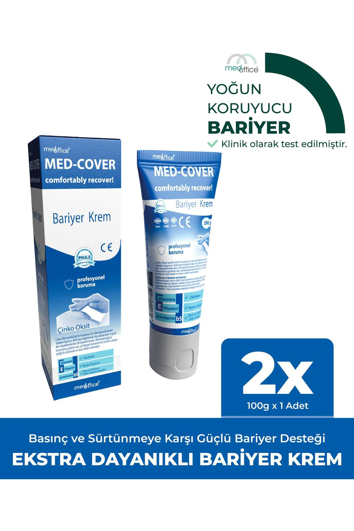 Çinko Oksit Bariyer Krem 100 gr x 2 adet
