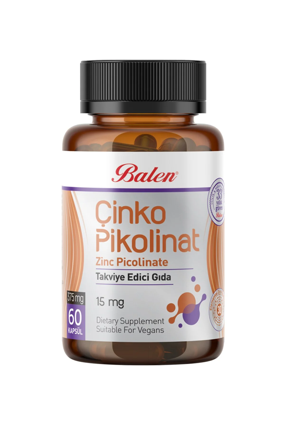 ÇİNKO PİKOLİNAT 375 MG*60