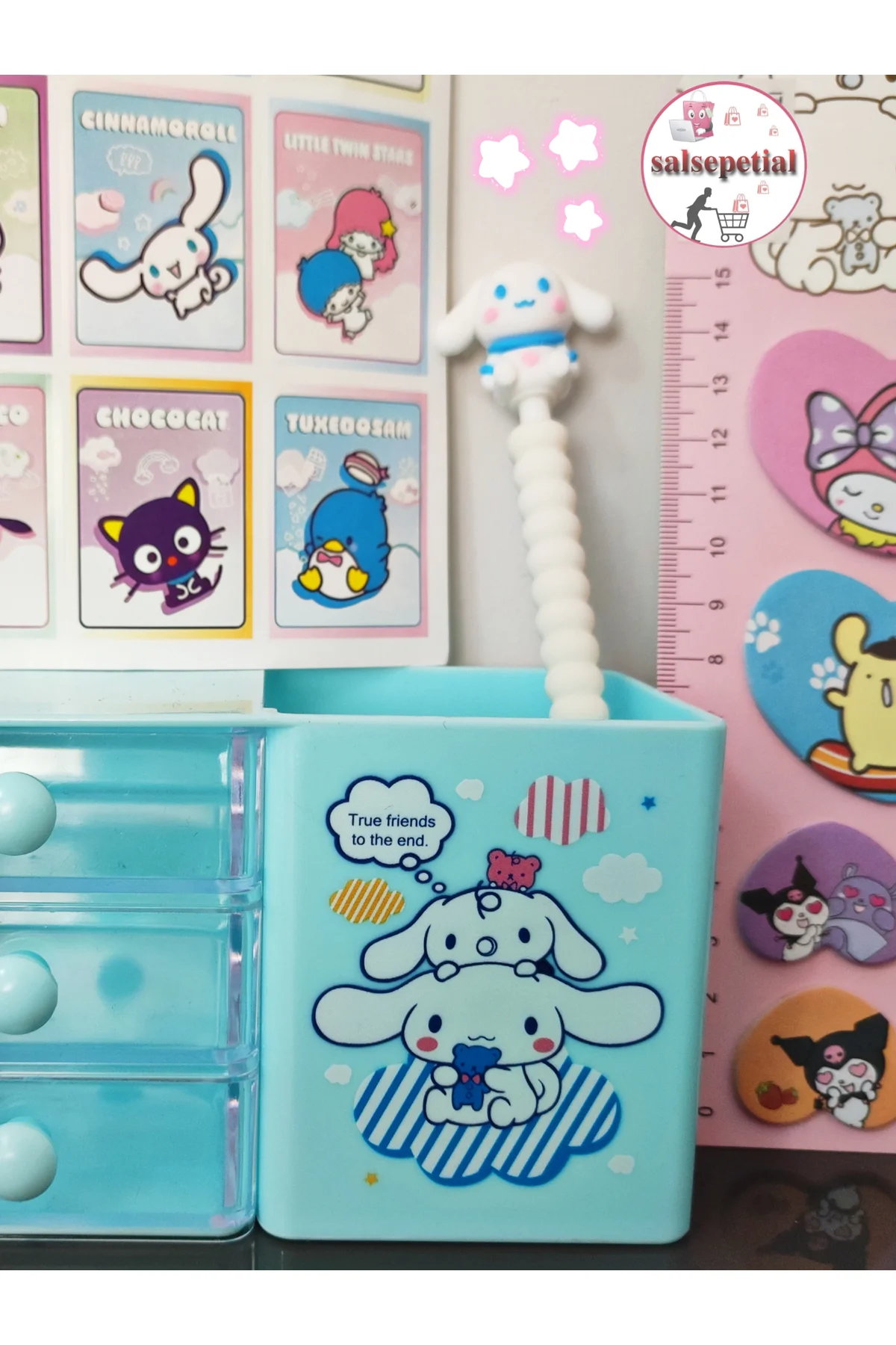 Cinnamoroll Çekmeceli Kalem Kutusu Cinamoroll 0.7 Uçlu Kalem Cetv