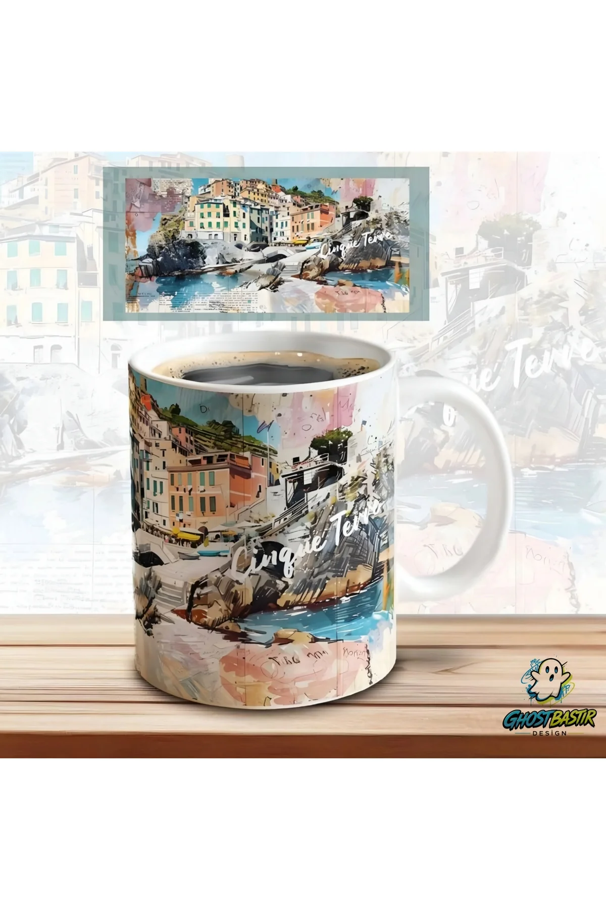 Cinque Terre Kupa Bardak | Tek Adet K0537