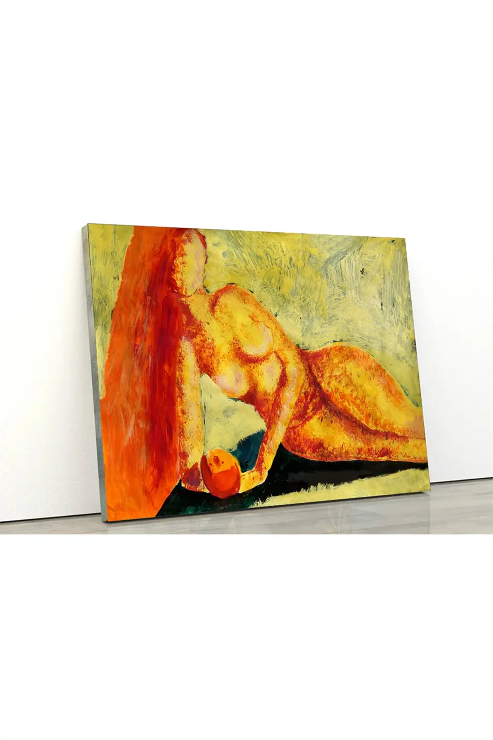 Çıplak Kadın Portresi. Nü Sanat. Kanvas Tablo