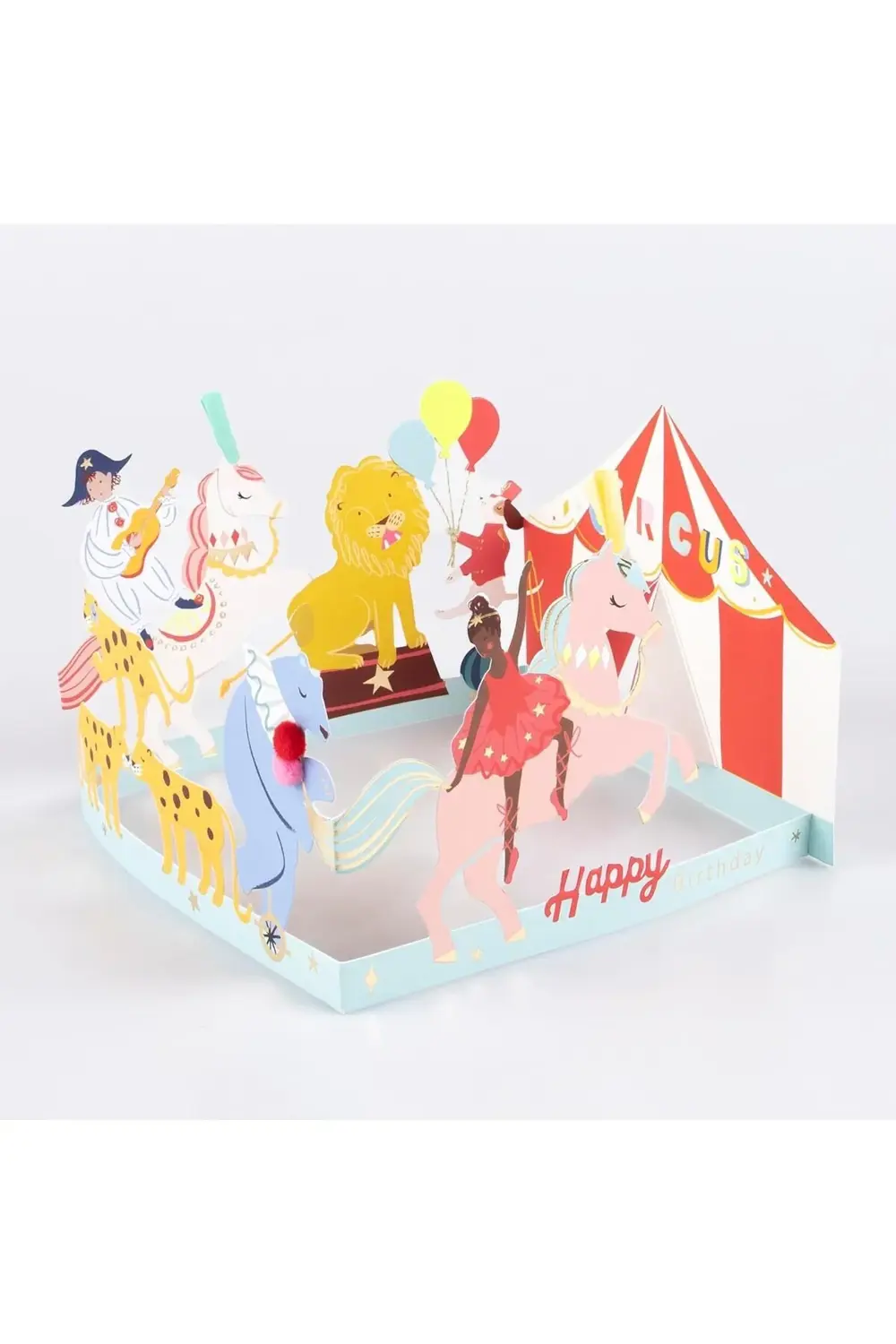 - Circus Concertina Card - Sirk Tebrik Kartı 395519