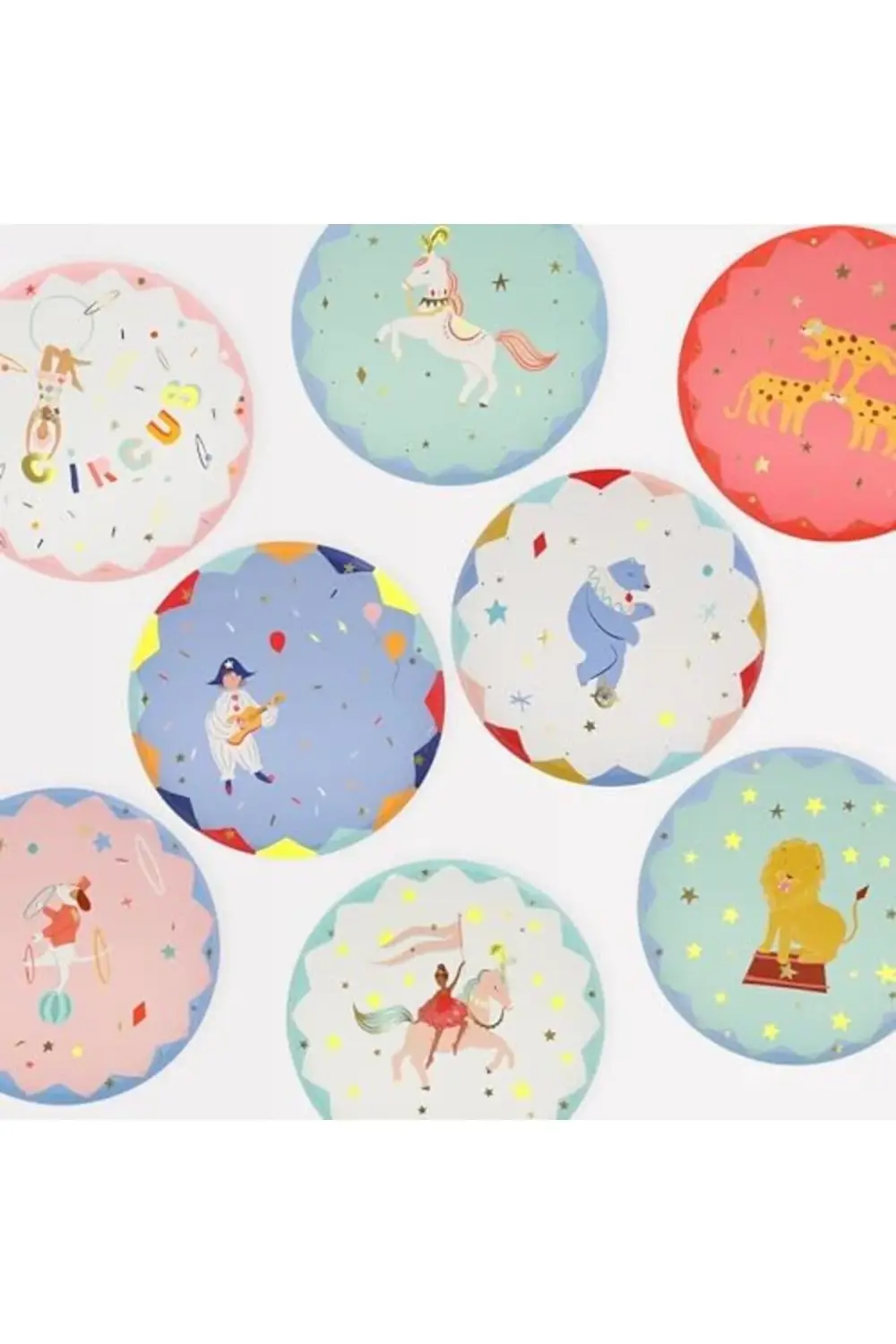 - Circus Plates - Sirk Tabaklar (M) (x8) 395519