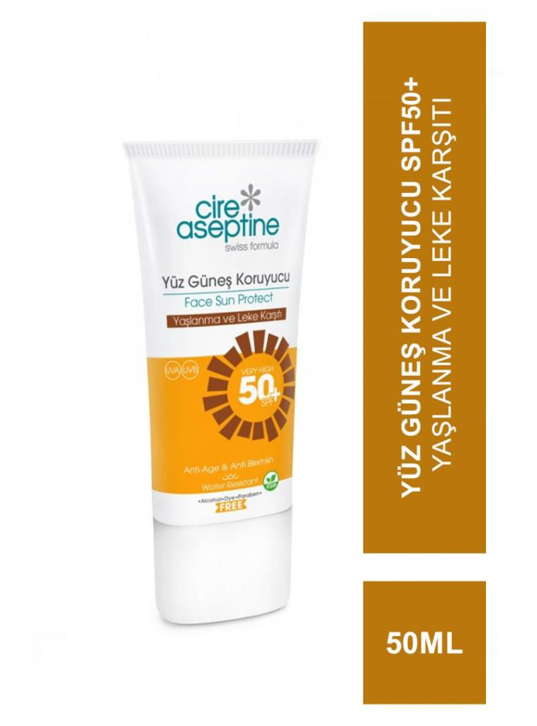 Cire Aseptine Sun Yüz Güneş Koruyucu Yaşlanma ve Leke Karşıtı Kre Cire Aseptine Sun Yüz Güneş Koruyucu Yaşlanma ve Leke Karşıtı Kre