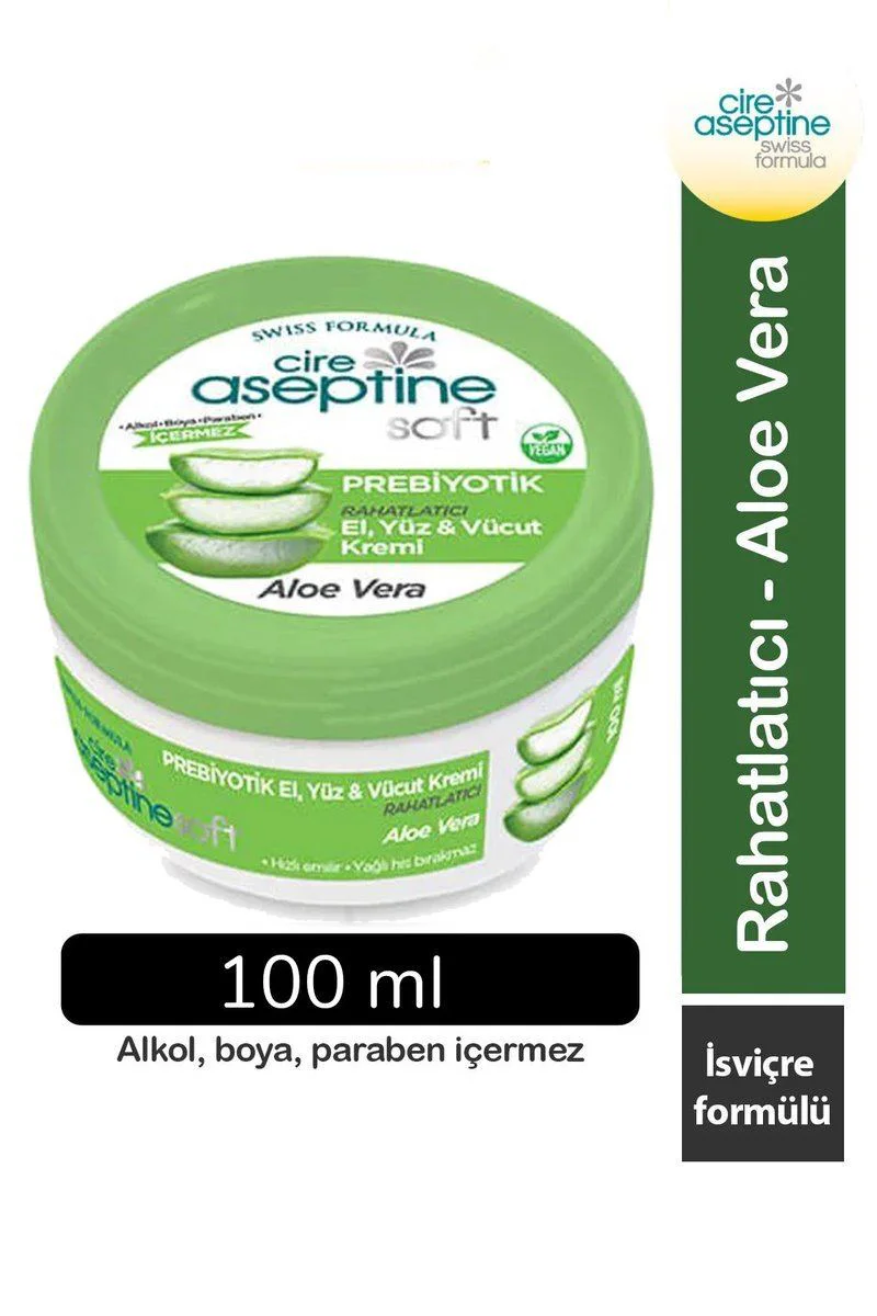 Cire Aseptine Soft Aloe Vera Özlü Yatıştırıcı Besleyici Prebiyotikli Krem 100 ml - Nemlendirici Cilt Bakım Kremi Fiyatı, Yorumları ve Özellikleri
