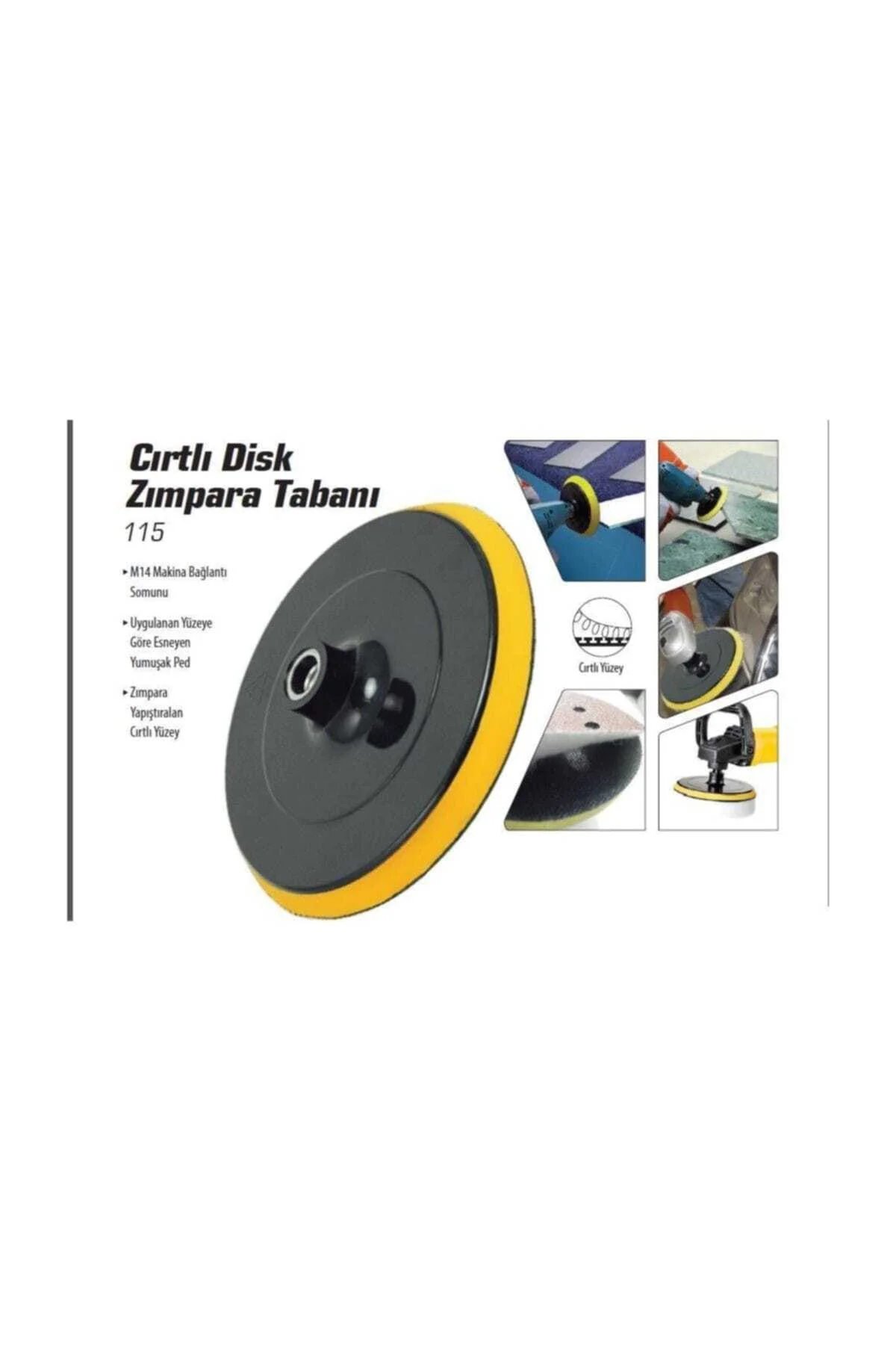 Cırt Disk Zımpara Tabanı 115 Mm