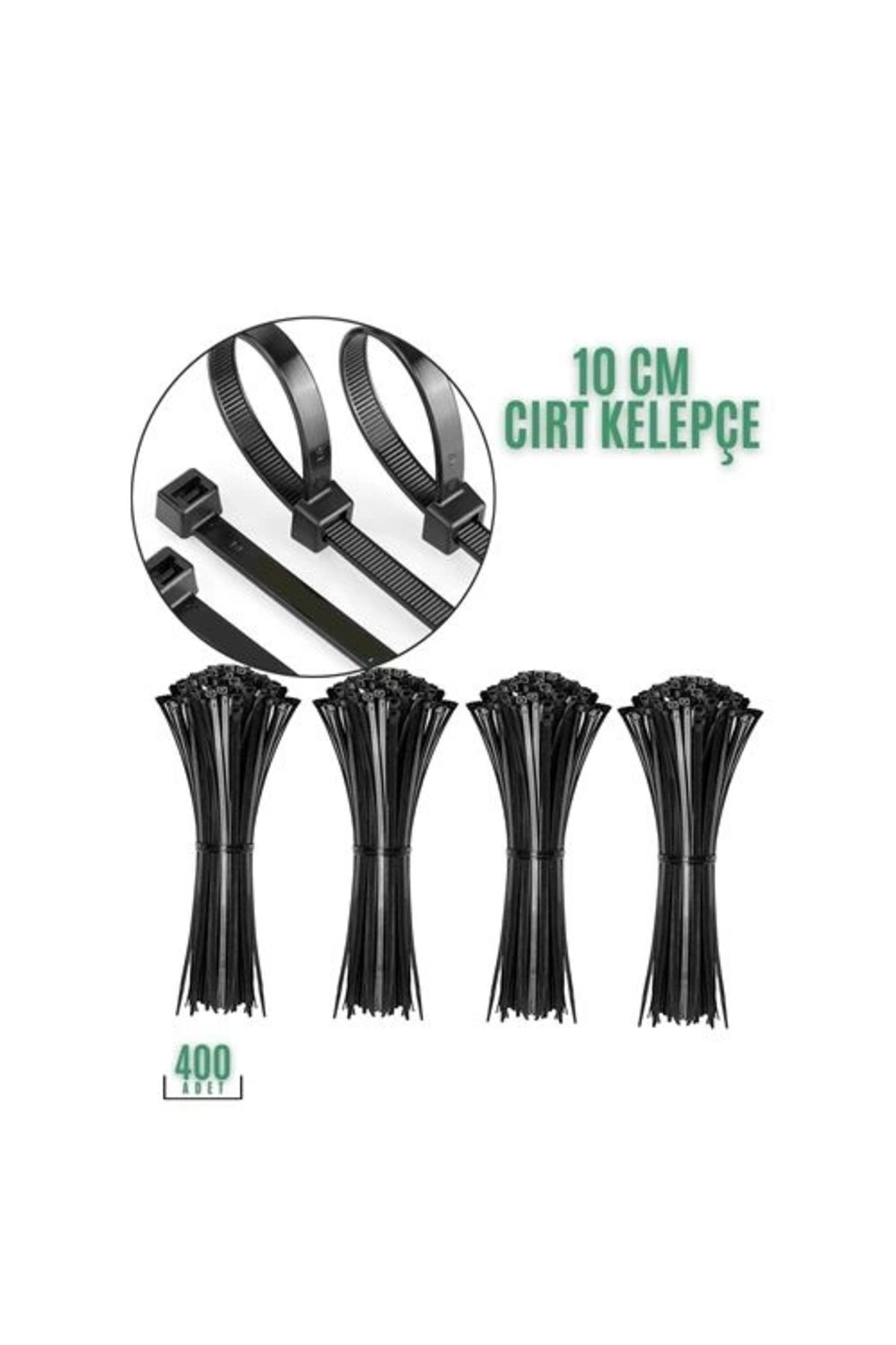 Modacar Cırt Kelepçe 10 Cm 400 Lü Paket