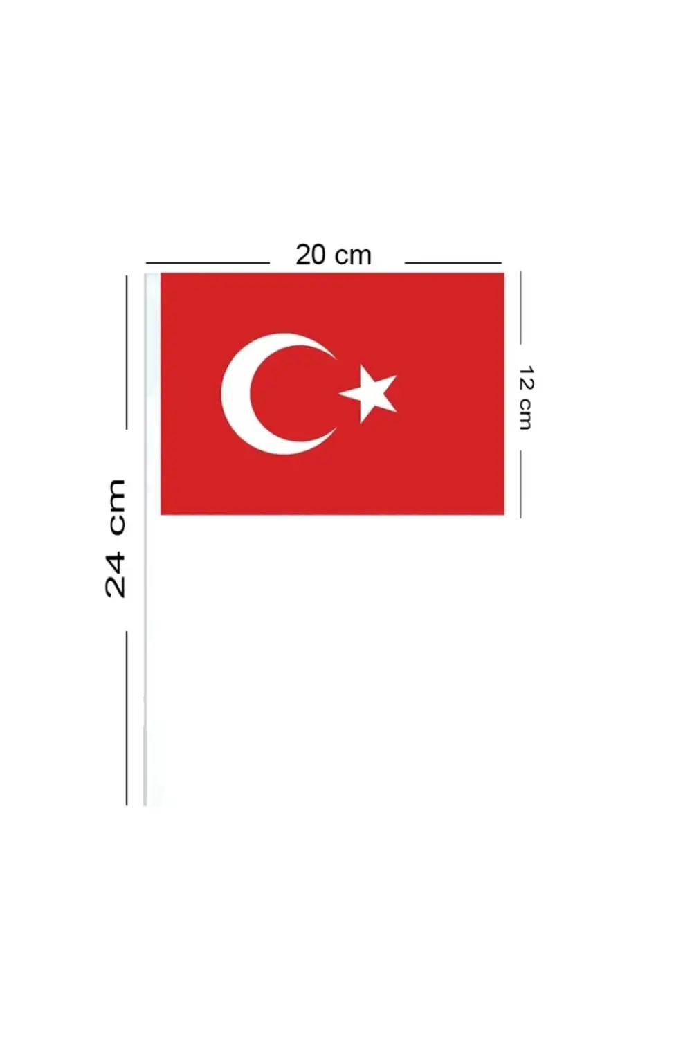 Çıtalı Bayrak 10lu Ay Yıldız