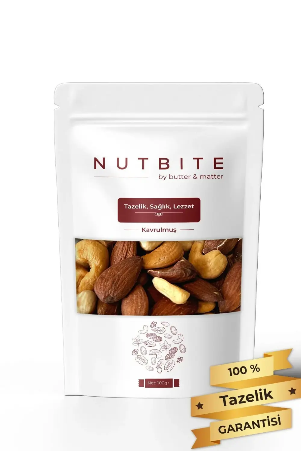 Çıtır Mix 100gr - %100 Doğal Atıştırmalık - Fırınlanmış Kaju, Bad