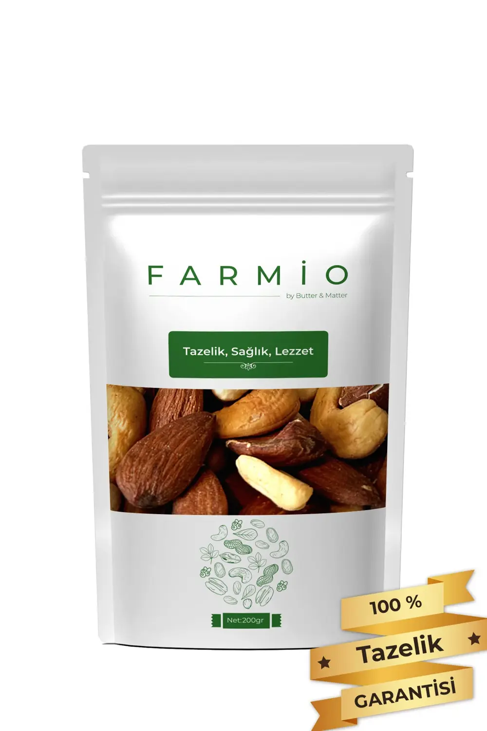 Çıtır Mix 200gr - %100 Doğal Atıştırmalık - Fırınlanmış Kaju, Bad