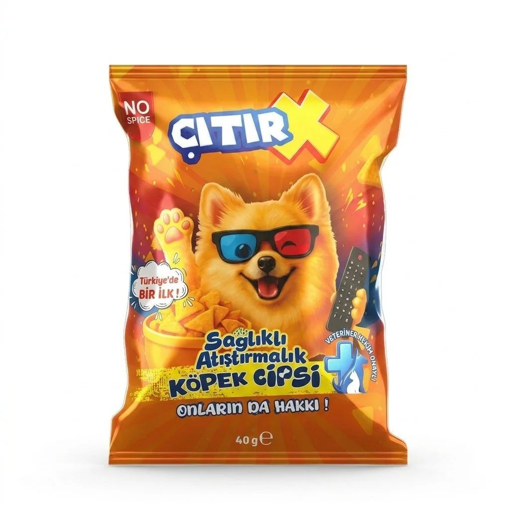 Çıtır X Köpek Cipsi Kuzu Etli Köpek Ödülü 40gr