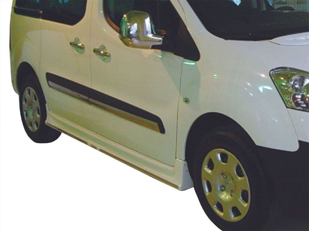 Citroen Berlingo Uyumlu 2 Marşpiyel Kromlu 2 Parça Fiber 2008 Ve 