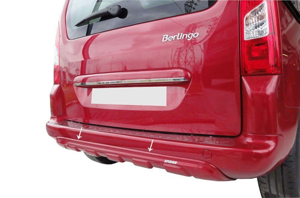 Citroen Berlingo Uyumlu 2 Arka Orta Tampon Fiber (Difüzör) 2008 V