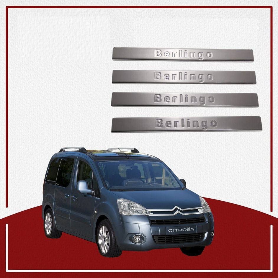 Citroen Berlingo Uyumlu Kapı Eşiği 2008-2018 Paslanmaz Çelik Parç