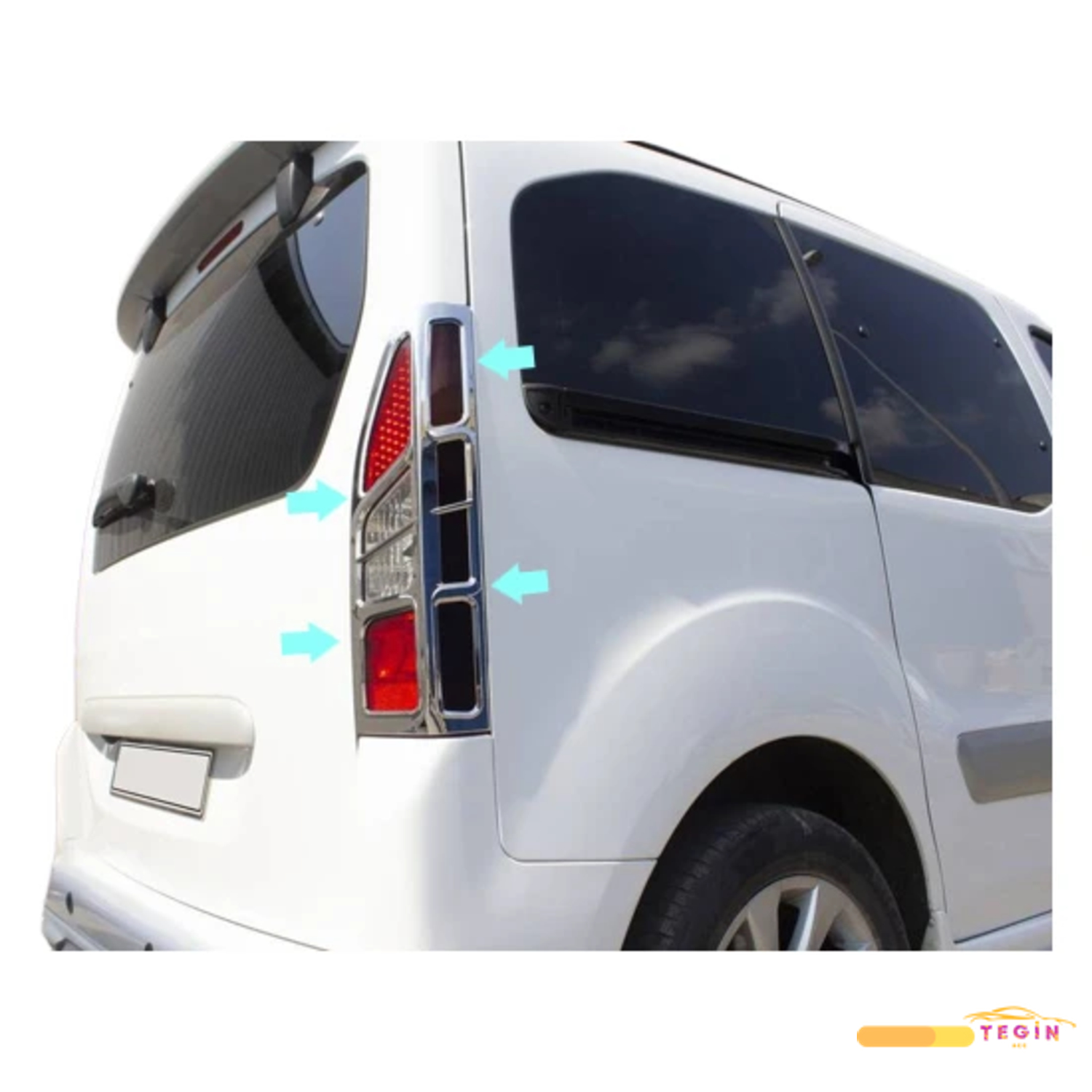 Citroen Berlingo 2 Mini Van 2012-2018 Stop Çerçevesi 2 Parça Abs 