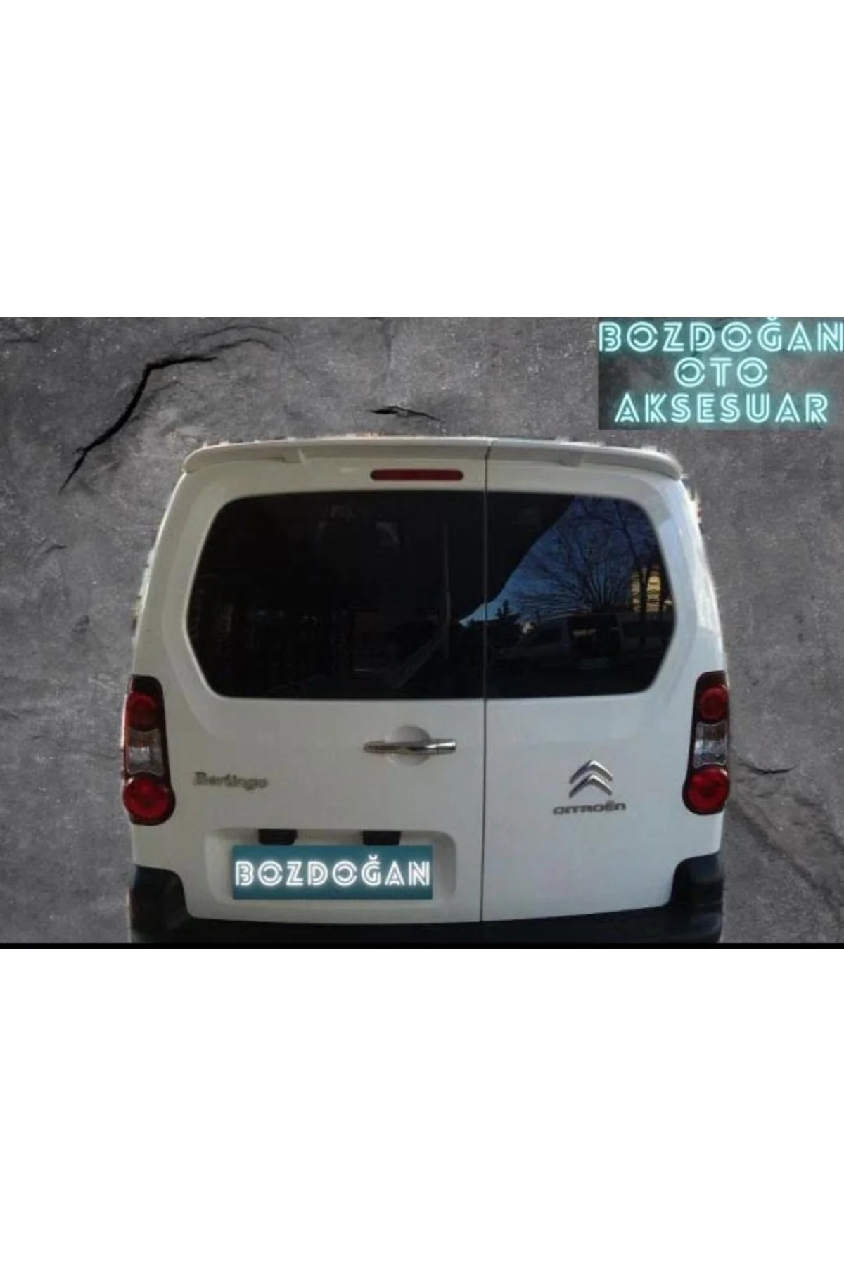 Citroen Berlingo 2009- Çift Kapı Astarlı Spoiler