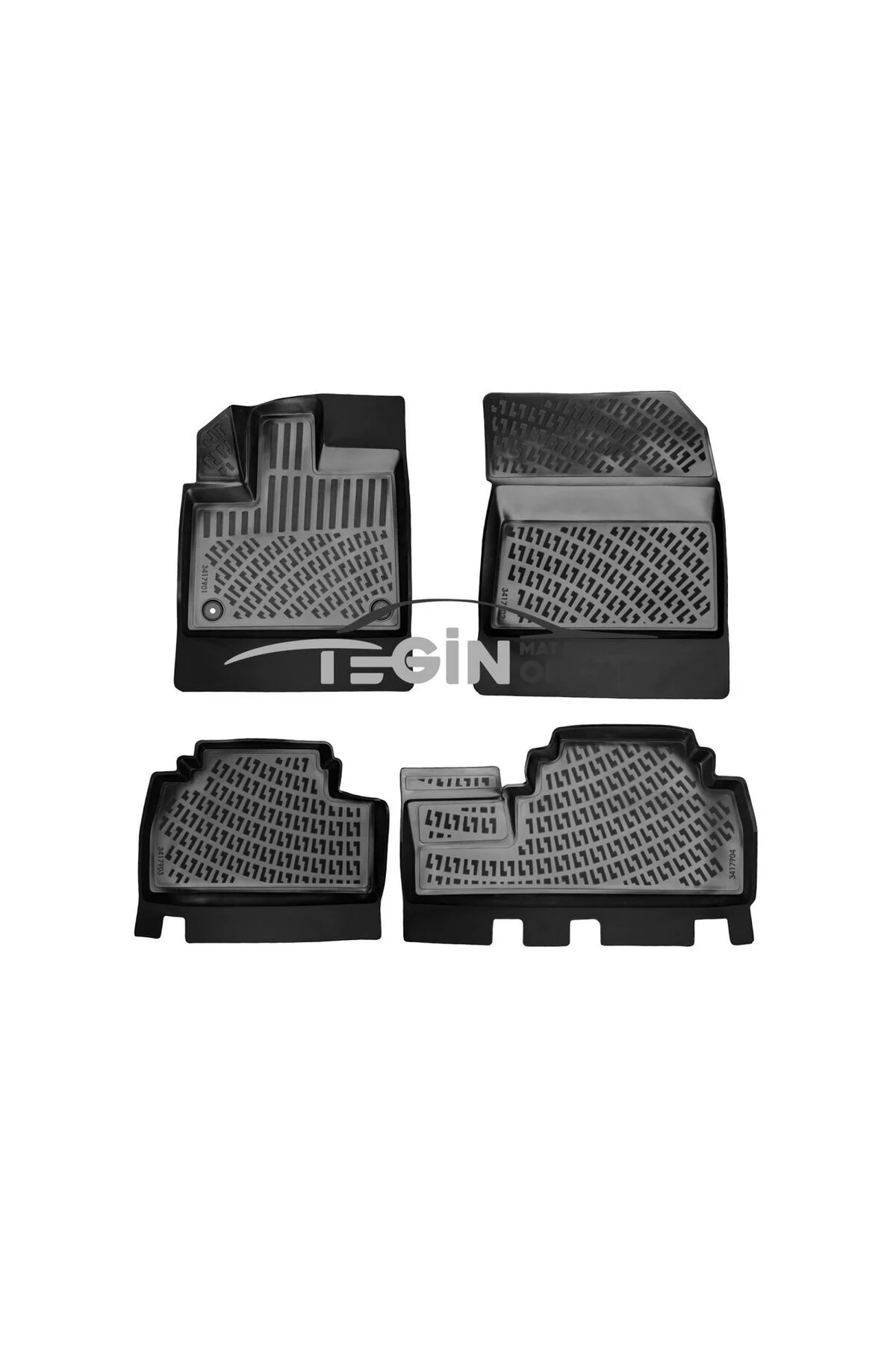 Citroen Berlingo 2009-2018 1.2 PureTech Siyah 3D Havuzlu Paspas