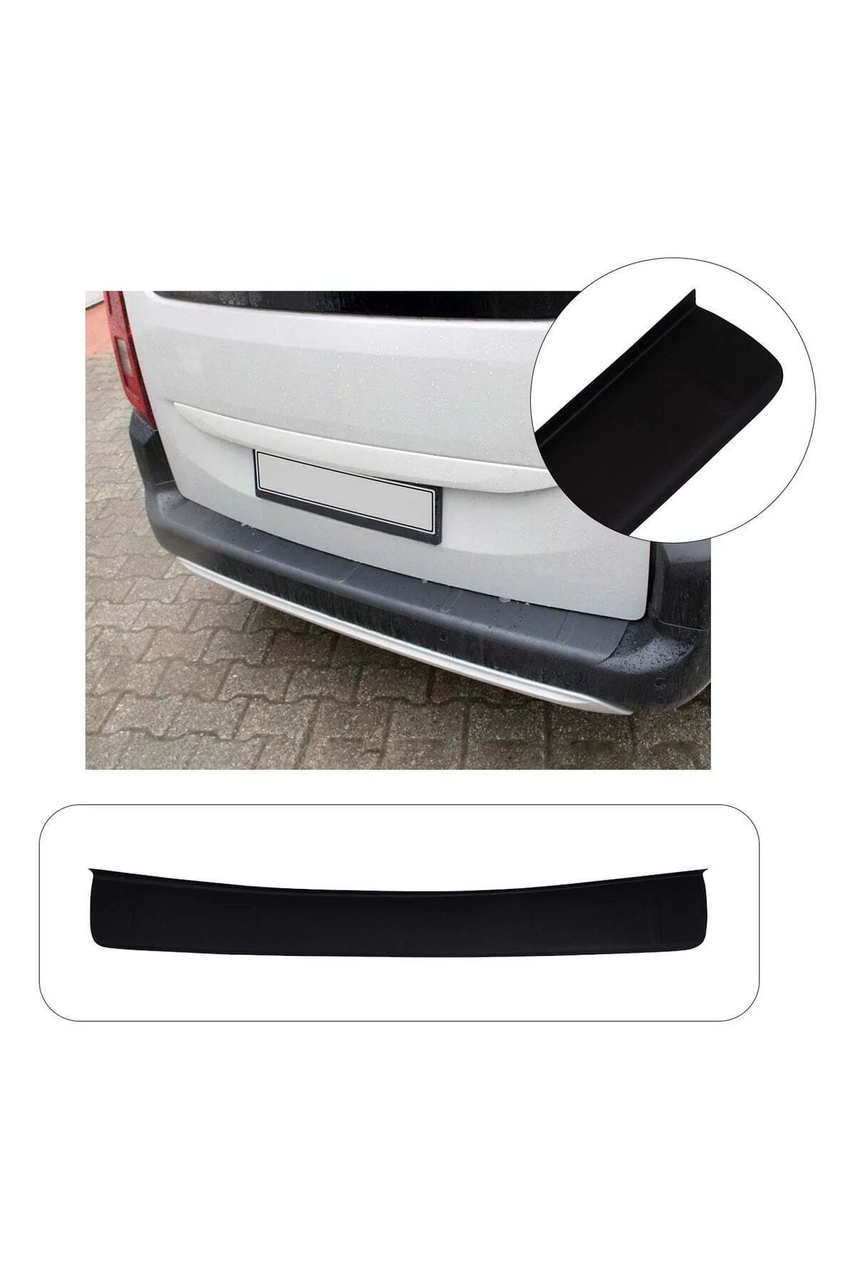 Citroen Berlingo 2019 ve Sonrası Uyumlu Arka Tampon Eşiği Koruma ABS Mat Siyah Citroen Berlingo 2019 ve Sonrası Uyumlu Arka Tampon Eşiği Koruma ABS Mat Siyah - Görsel 2