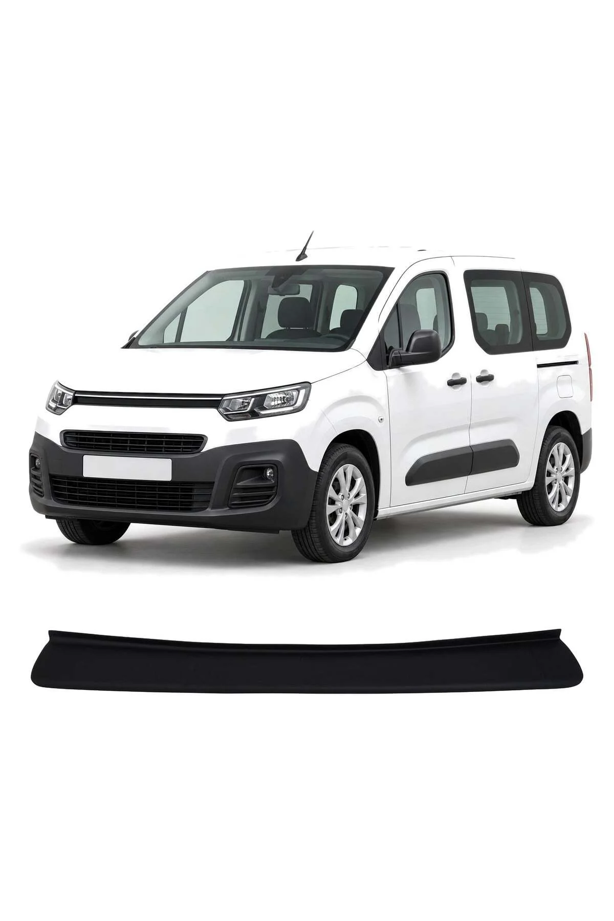 Citroen Berlingo 2019 ve Sonrası Uyumlu Arka Tampon Eşiği Koruma ABS Parlak Siyah Citroen Berlingo 2019 ve Sonrası Uyumlu Arka Tampon Eşiği Koruma ABS Parlak Siyah