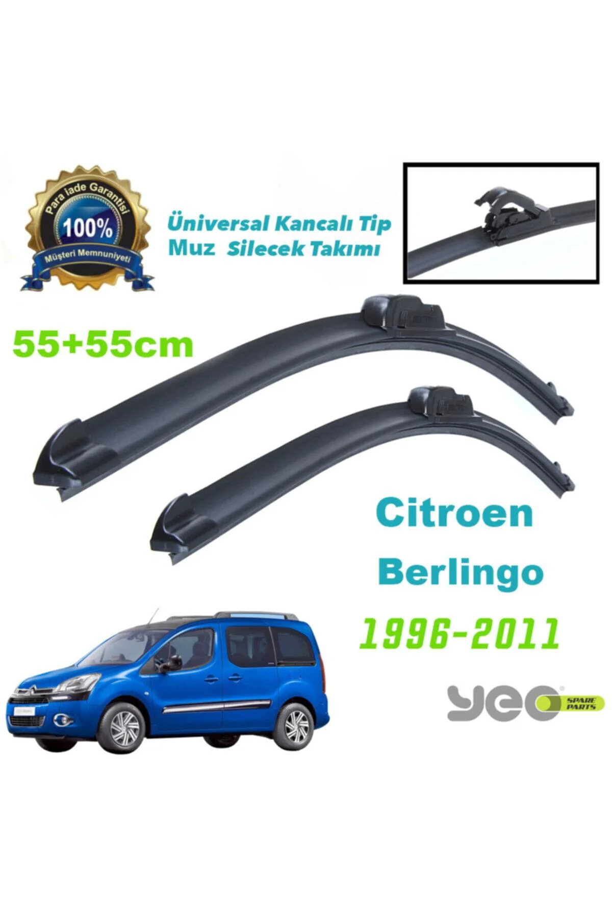 Citroen Berlingo Aeroflex Muz Silecek Takımı 1996-2010