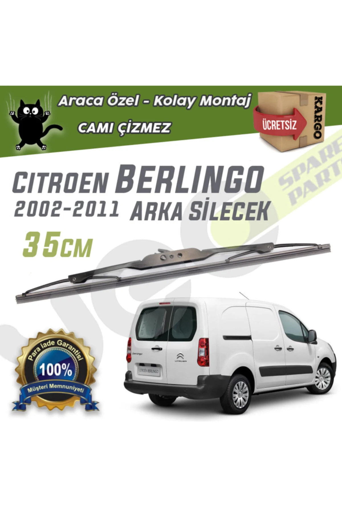 Citroen Berlingo Arka Silecek 2002-2011