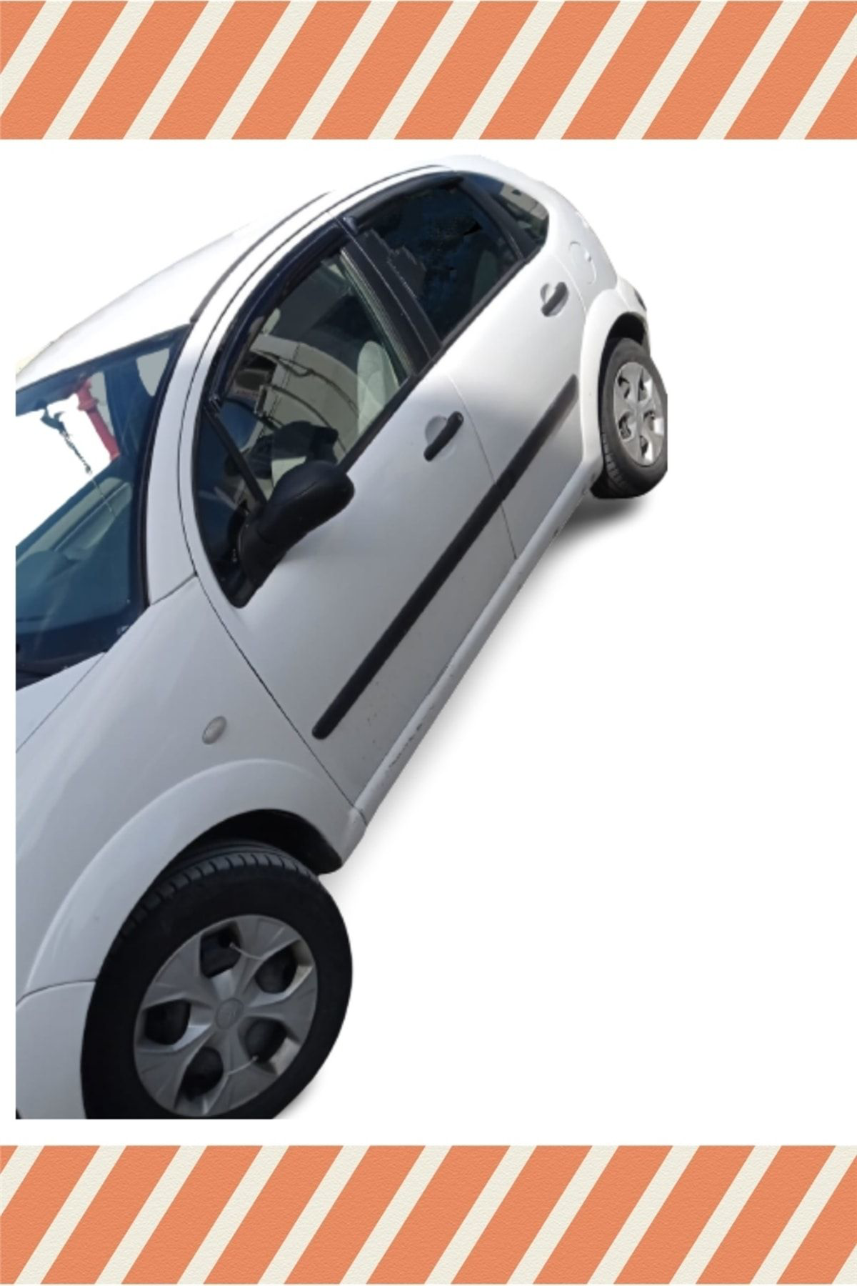 Citroen C-3 2002-2010 4'lü Mügen Tip Cam Rüzgarlığı