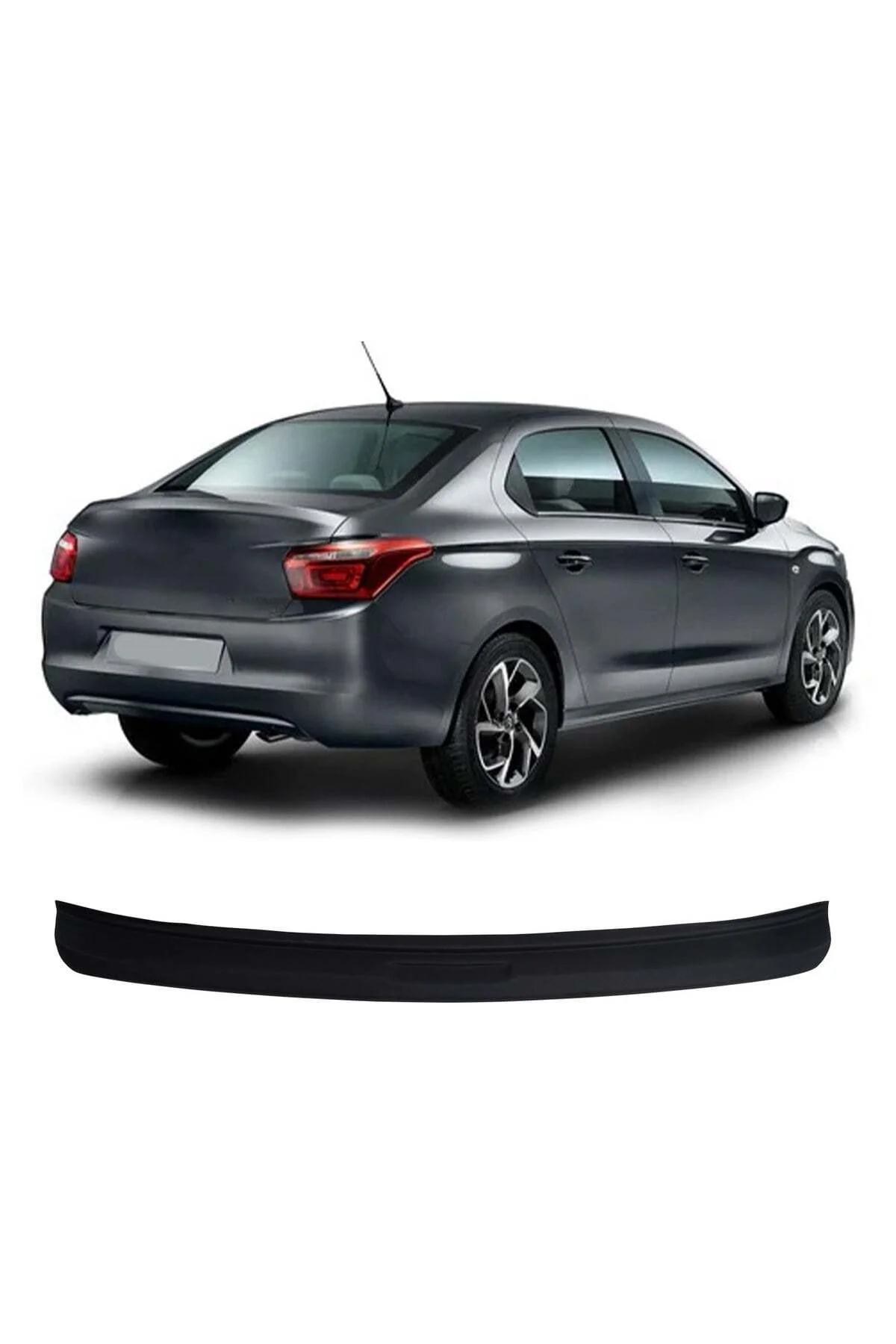 Citroen C-Elysee 2013 ve Sonrası Uyumlu Arka Tampon Eşiği Koruma ABS Mat Siyah Citroen C-Elysee 2013 ve Sonrası Uyumlu Arka Tampon Eşiği Koruma ABS Mat Siyah