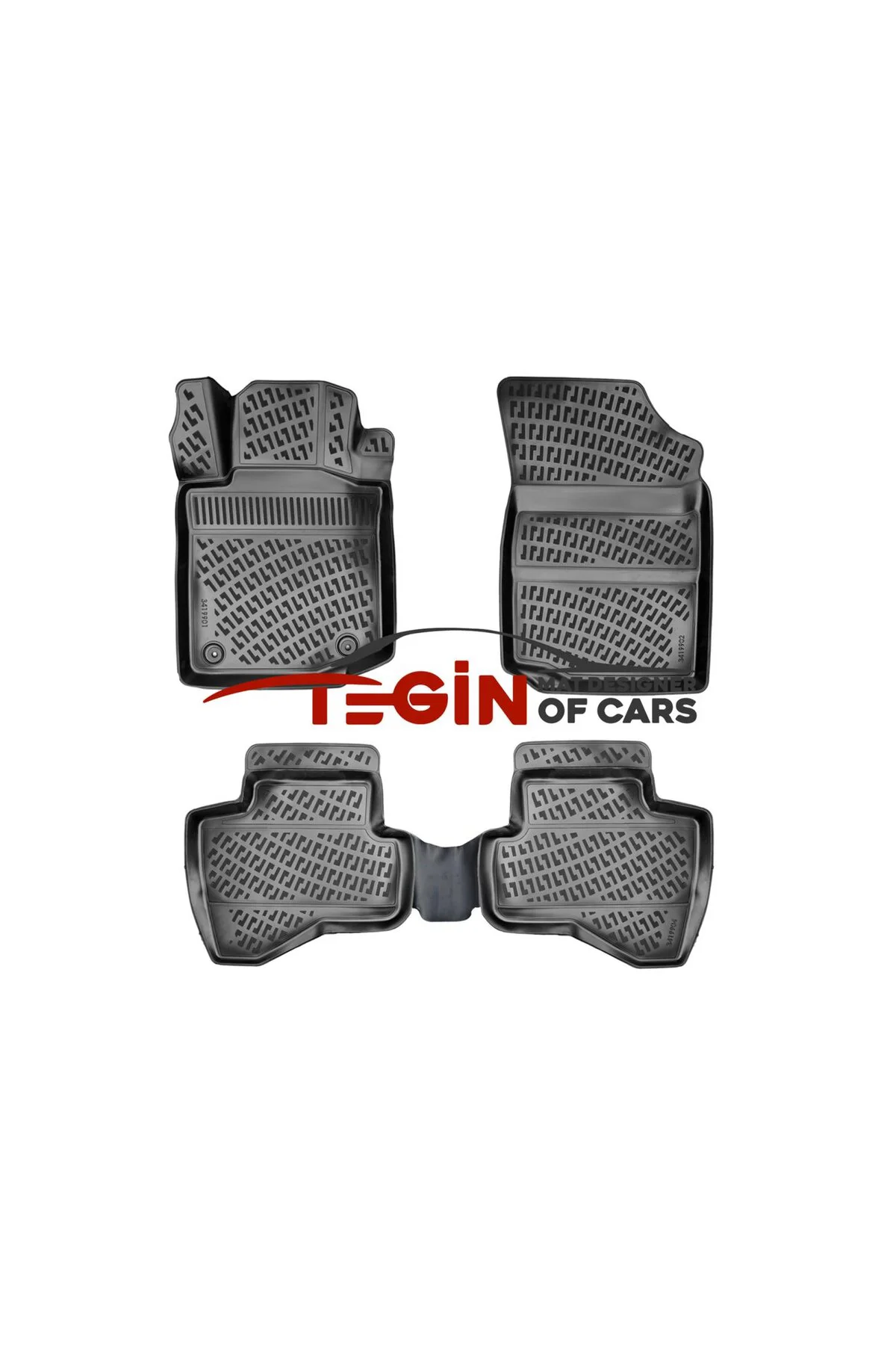 Citroen C1 2005-2014 1.4/1.6 Siyah 3D Havuzlu Paspas