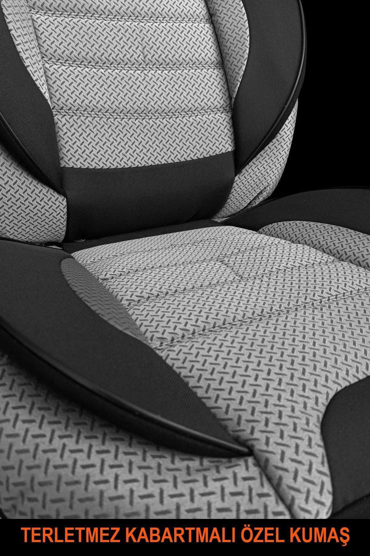 CITROEN  C2 2004-2010Uyumlu Oto Koltuk Kılıfı Bronz Serisi - Gri