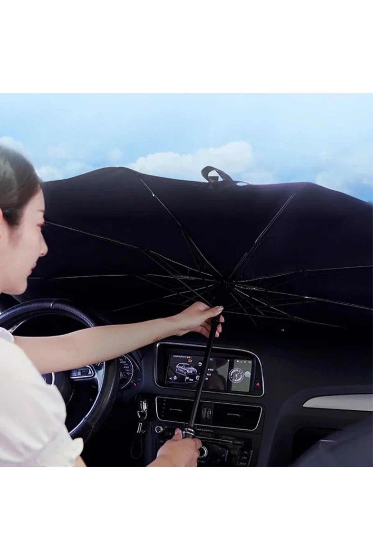 Citroen C3 Aircross, Peugeot 3008, Skoda Kamiq, Seat Ateca, Hyundai Kona Uyumlu Oto Şemsiye