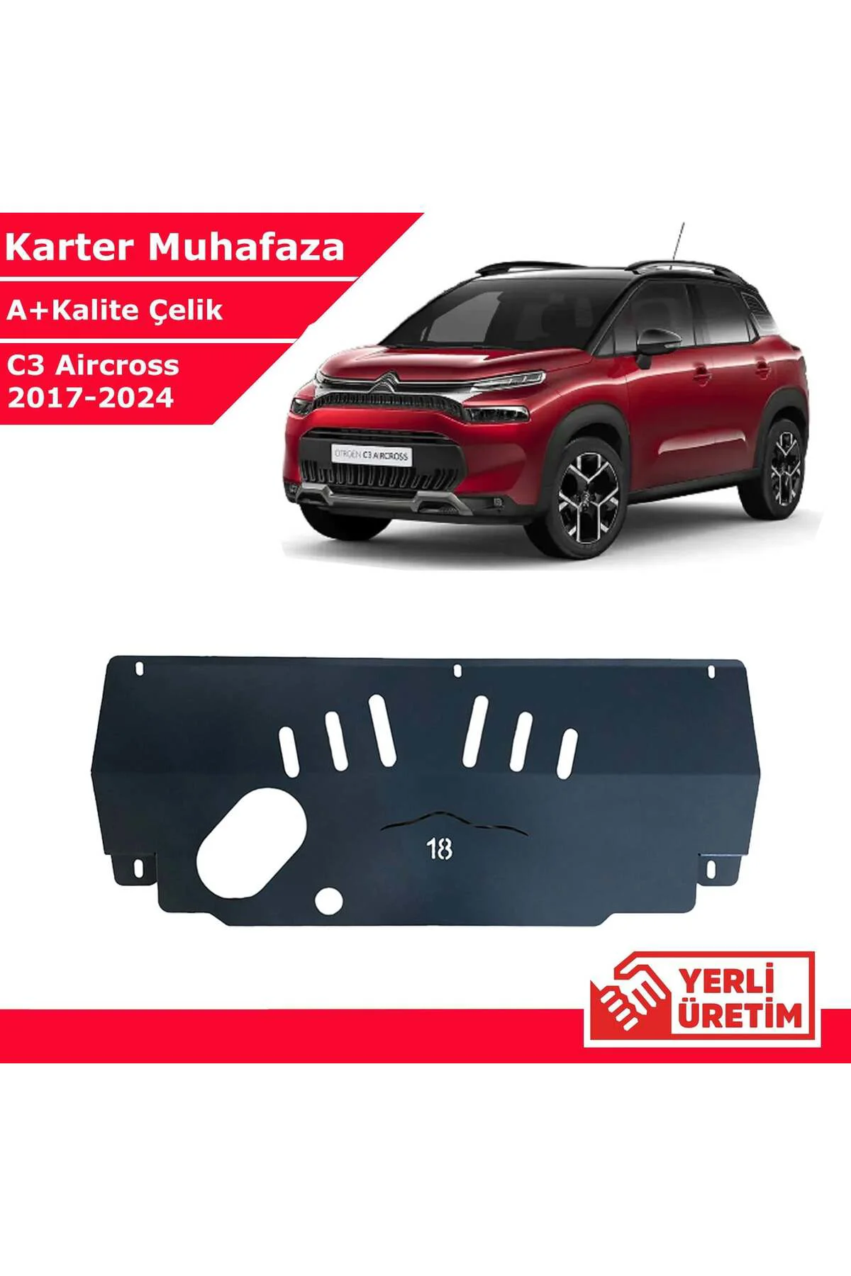 Citroen C3 Aircross 2016-2024 Çelik Karter Muhafaza Çelik Koruma Citroen C3 Aircross 2016-2024 Çelik Karter Muhafaza Çelik Koruma
