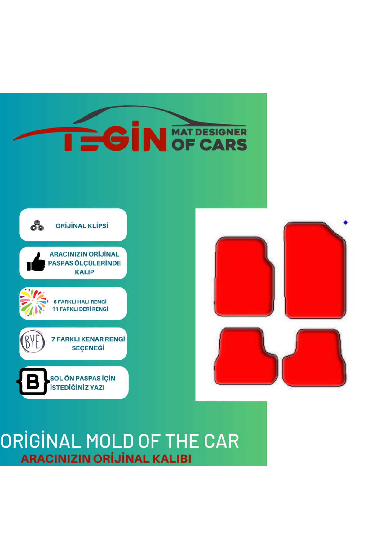 Citroen C3 -ds3 2009-2016 Prime Siyah Kırmızı Deri Sarı Kenar Pas