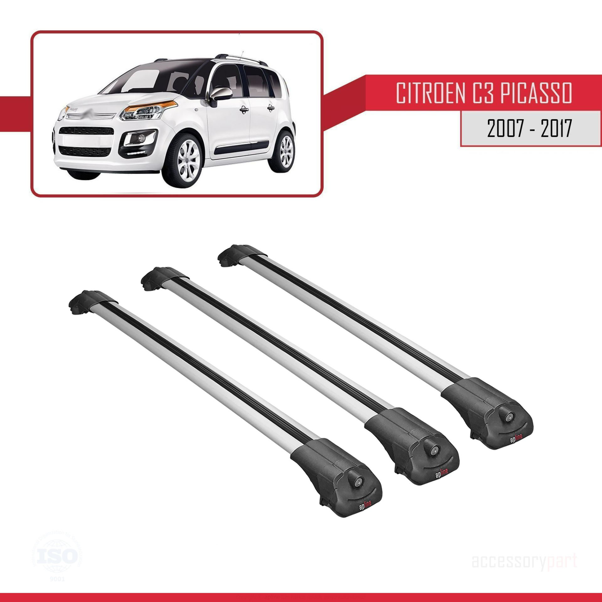 Citroen C3 Picasso 2007 - 2017 Arası ile uyumlu ACE-1 Ara Atkı Ta