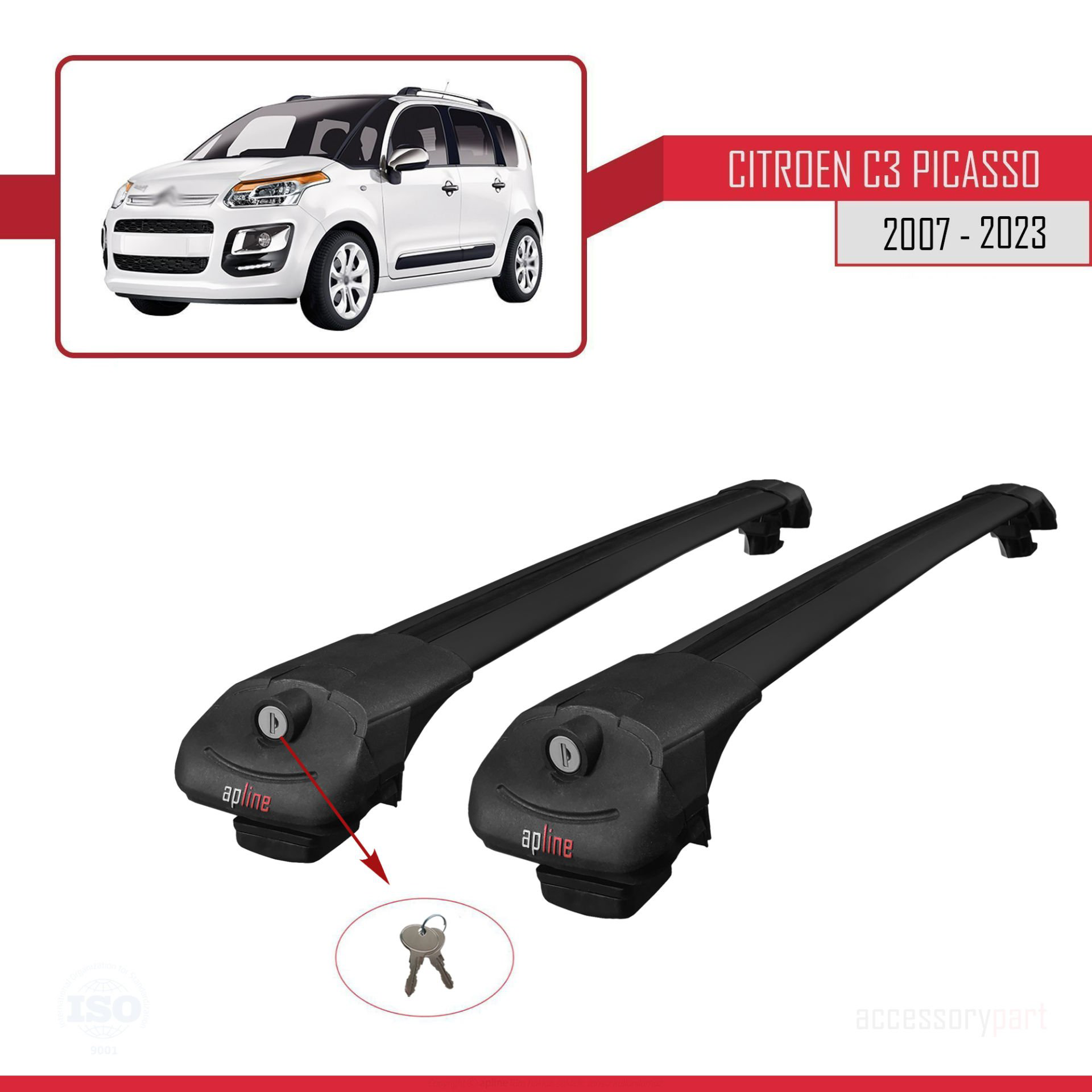 Citroen C3 Picasso 2007-2017 Arası ile uyumlu ACE-1 Ara Atkı Tava