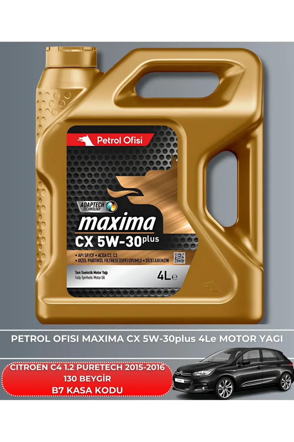 CITROEN C4 1.2 PURETECH 2015-2016 130 BEYGİR FİLTRE - YAG BAKIM S