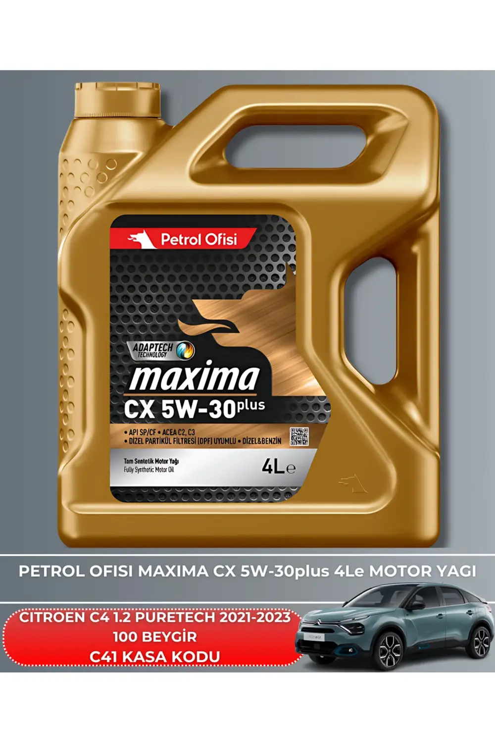 CITROEN C4 1.2 PURETECH 2021-2022-2023 100 BEYGİR FİLTRE - YAG BA