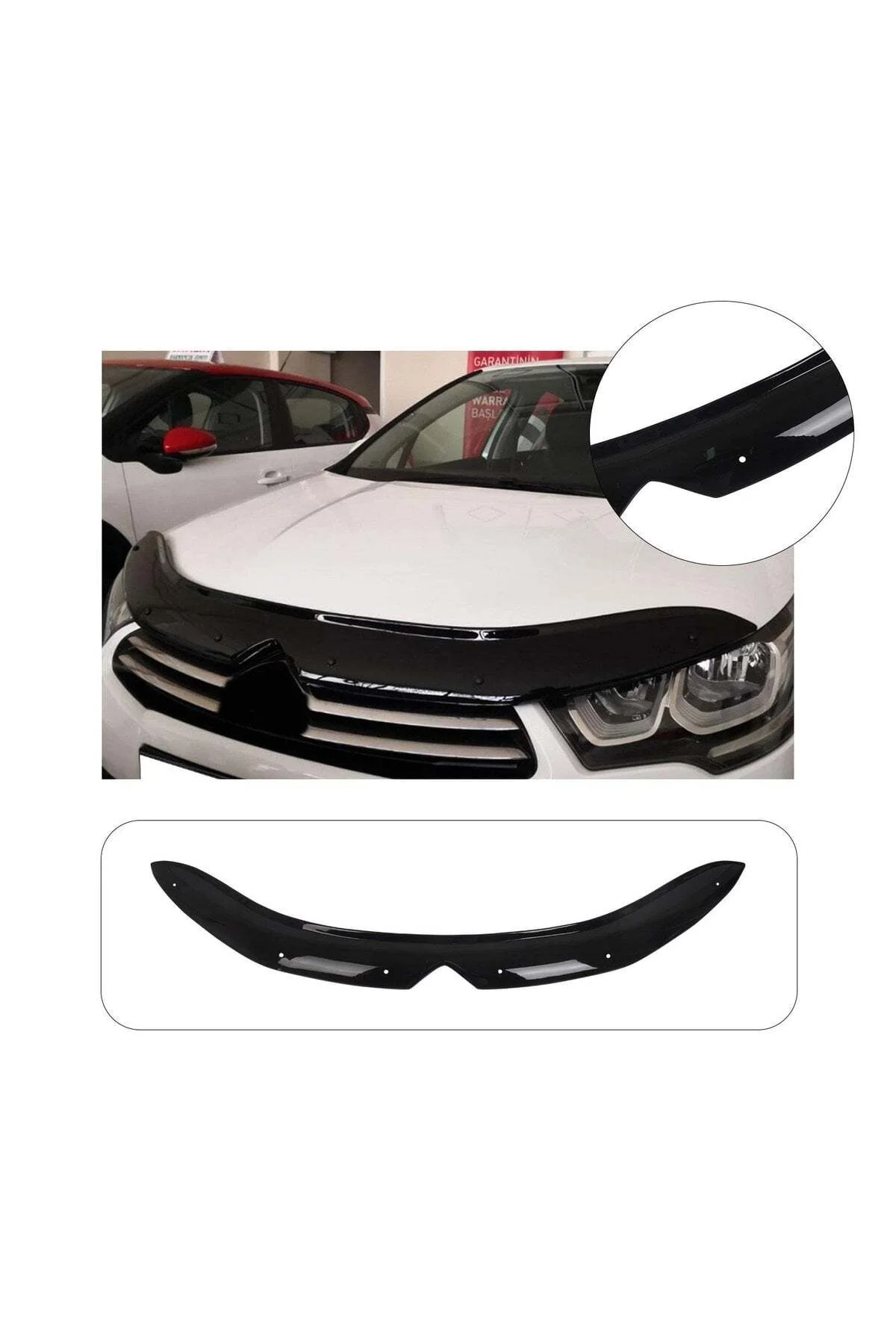 Citroen C4 2011-2018 Uyumlu Kaput Rüzgarlığı Ön Kaput Koruma ABS Parlak Siyah Citroen C4 2011-2018 Uyumlu Kaput Rüzgarlığı Ön Kaput Koruma ABS Parlak Siyah