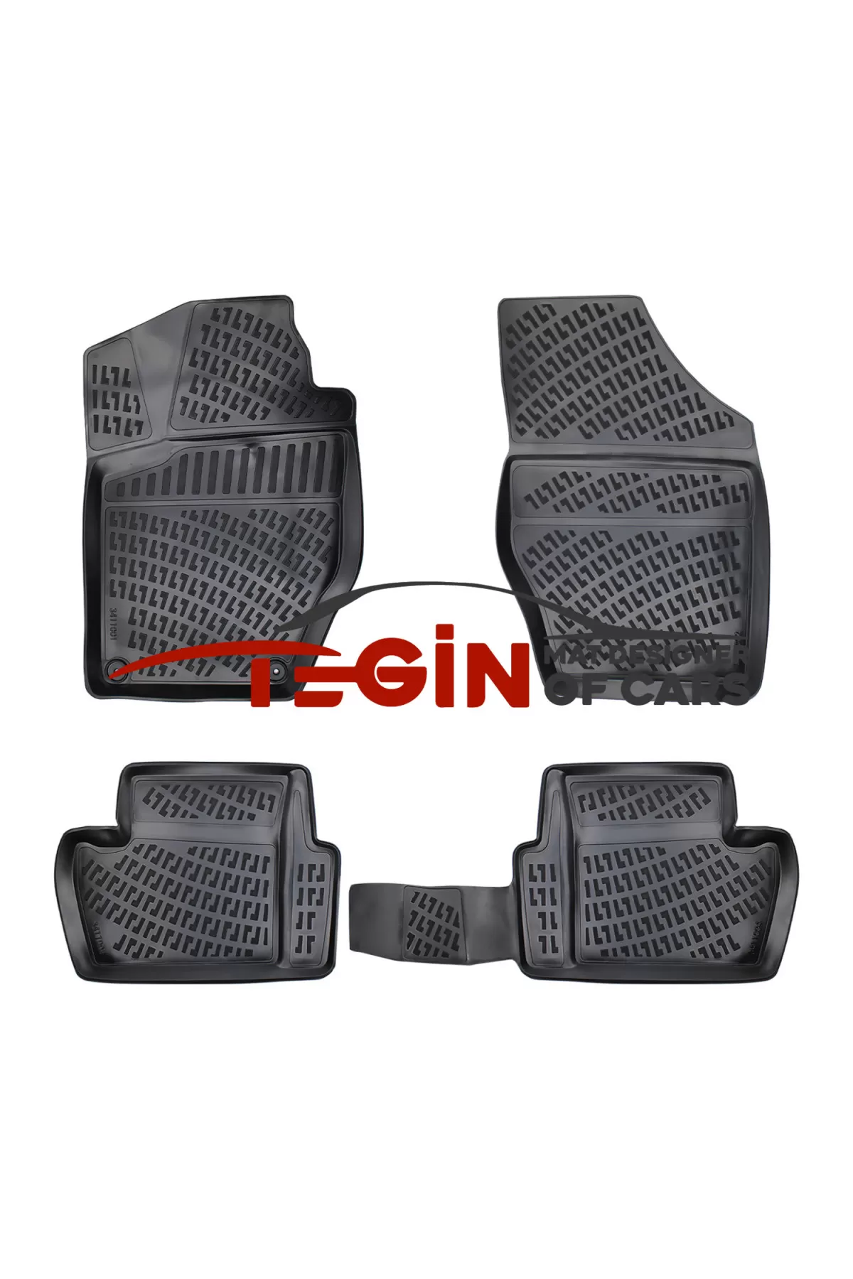 Citroen C4 2012 3D Havuzlu Paspas Siyah