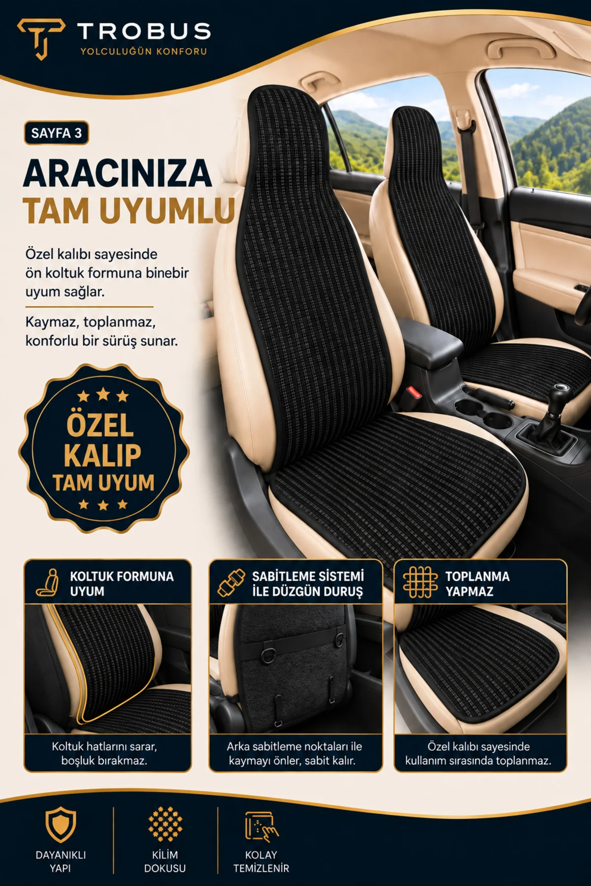 Citroen C4 2016-2020 Üniversal Örme Ön 2 Parça Minder Terletmez Kaymaz Taban Siyah Citroen C4 2016-2020 Üniversal Örme Ön 2 Parça Minder Terletmez Kaymaz Taban Siyah