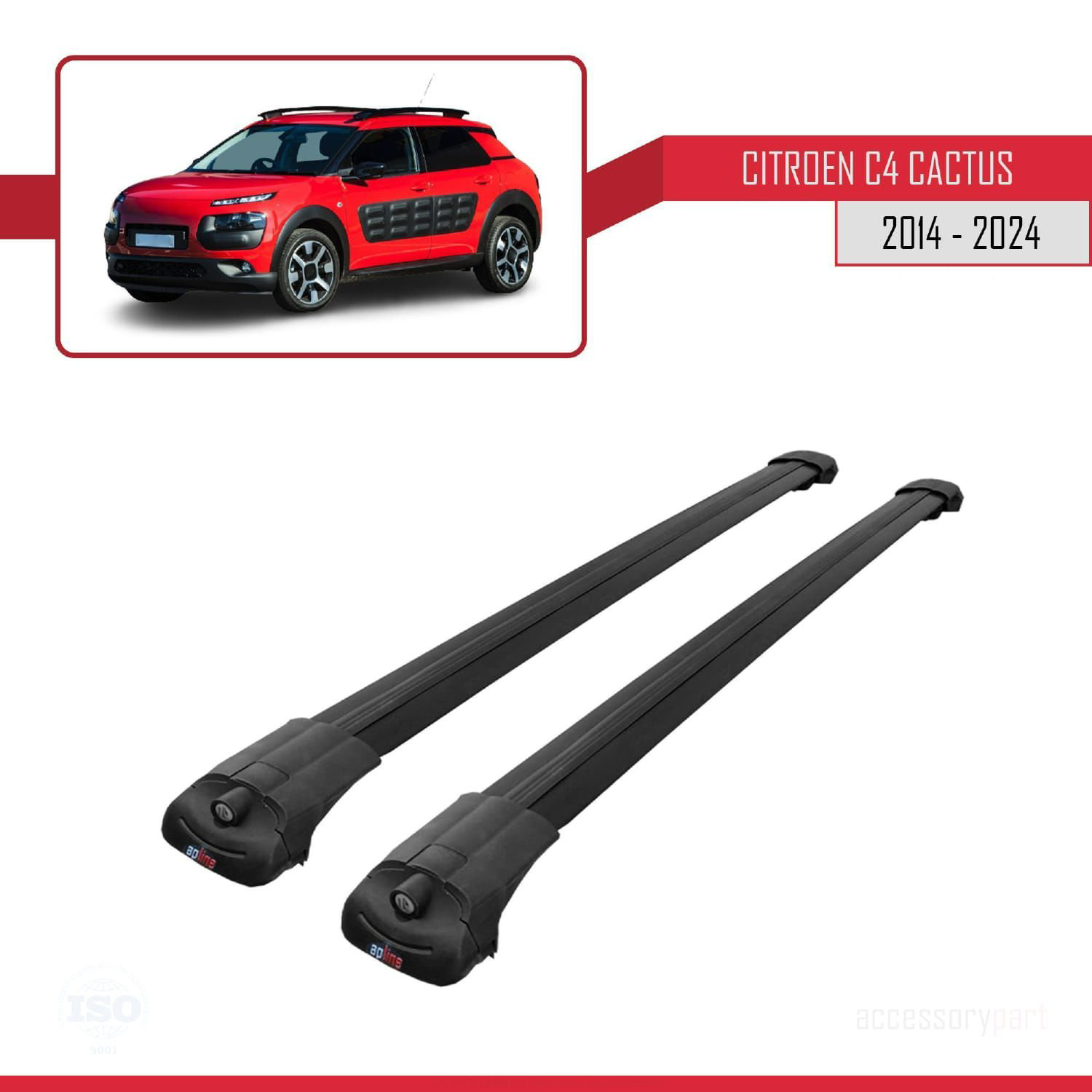 Citroen C4 Cactus 2014 ve Sonrası ile uyumlu ACE-1 Ara Atkı Tavan