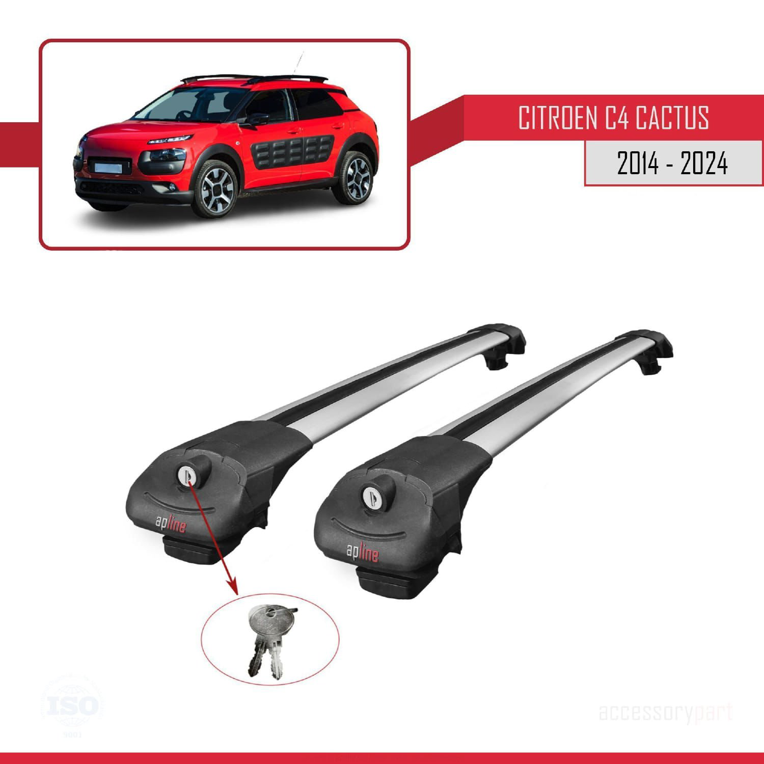 Citroen C4 Cactus 2014 ve Sonrası ile uyumlu ACE-1 Ara Atkı Tavan Fiyatı, Yorumları ve Özellikleri