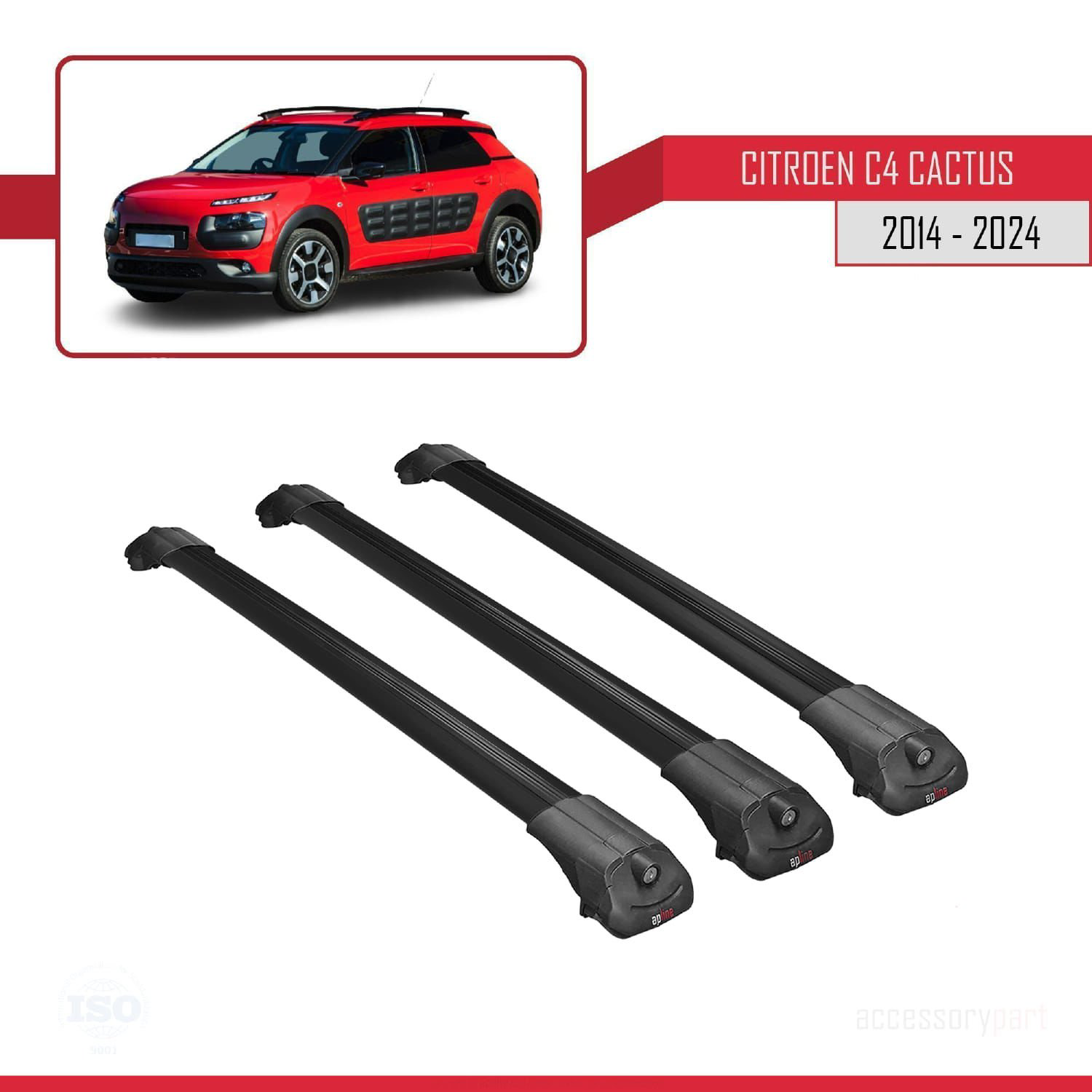 Citroen C4 Cactus 2014 ve Sonrası ile uyumlu ACE-1 Ara Atkı Tavan