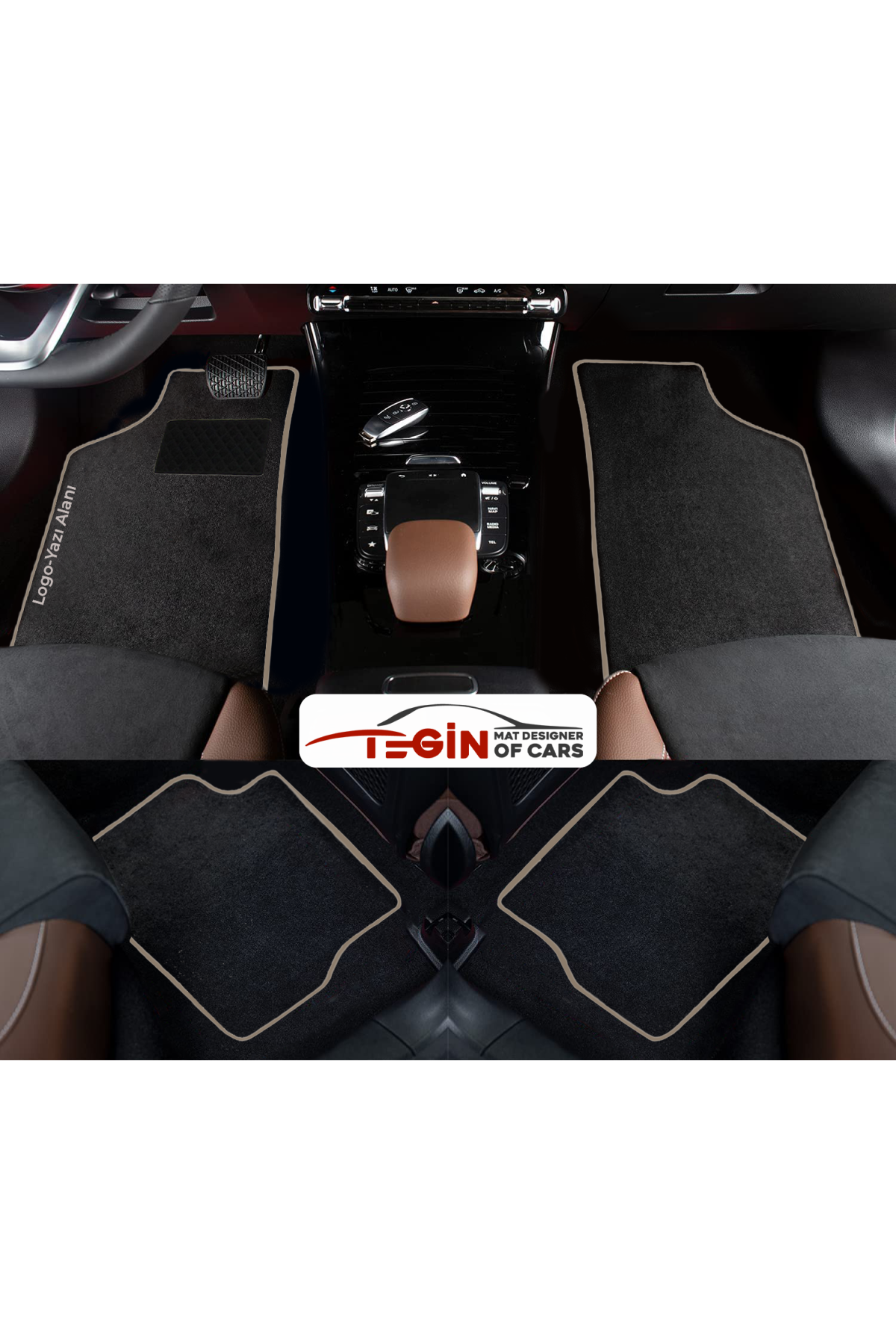 Citroen C4 Picasso 2013 Ve Sonrası Prime Siyah Halı Bej Kenar Hal