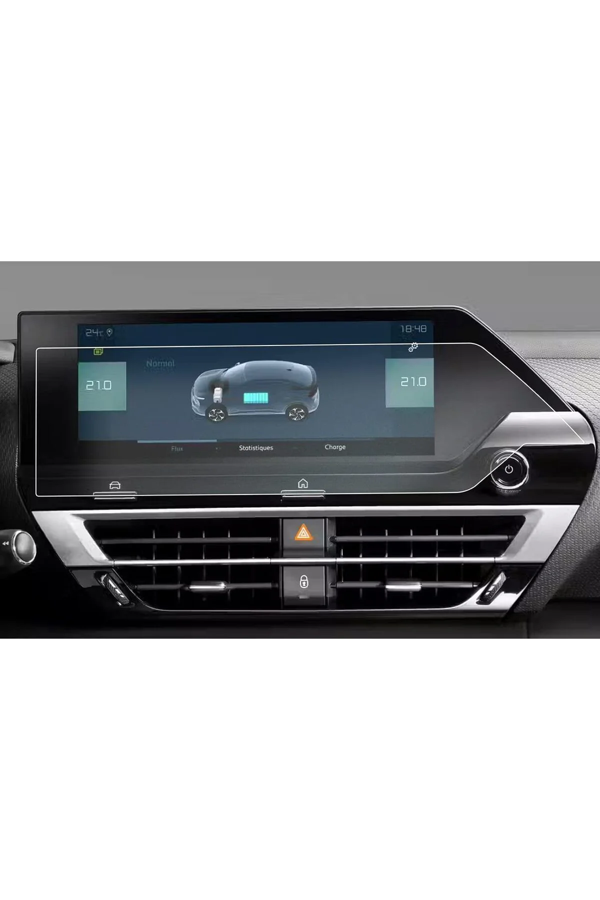 Citroen C4 Suv Navigasyon Multimedya 10 Inç Uyumlu 9H Nano Ekran Koruyucu 2021-2023