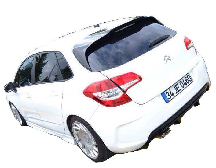 Citroen C4 Uyumlu (2011 - 2016) Arka Tampon Eki - Difüzör (Plasti Citroen C4 Uyumlu (2011 - 2016) Arka Tampon Eki - Difüzör (Plasti