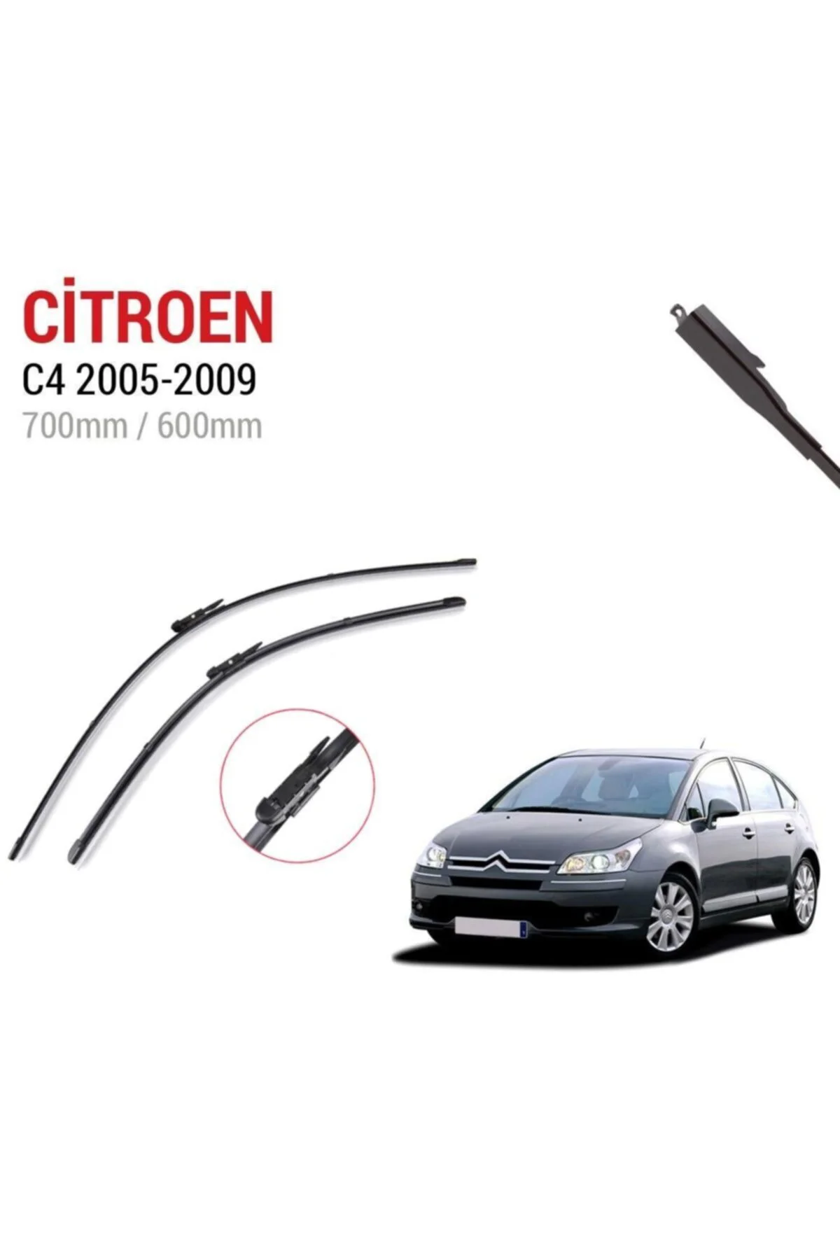 Citroen C4 Uyumlu Ön Cam Silecek Süpürgesi Takımı 2004-2010